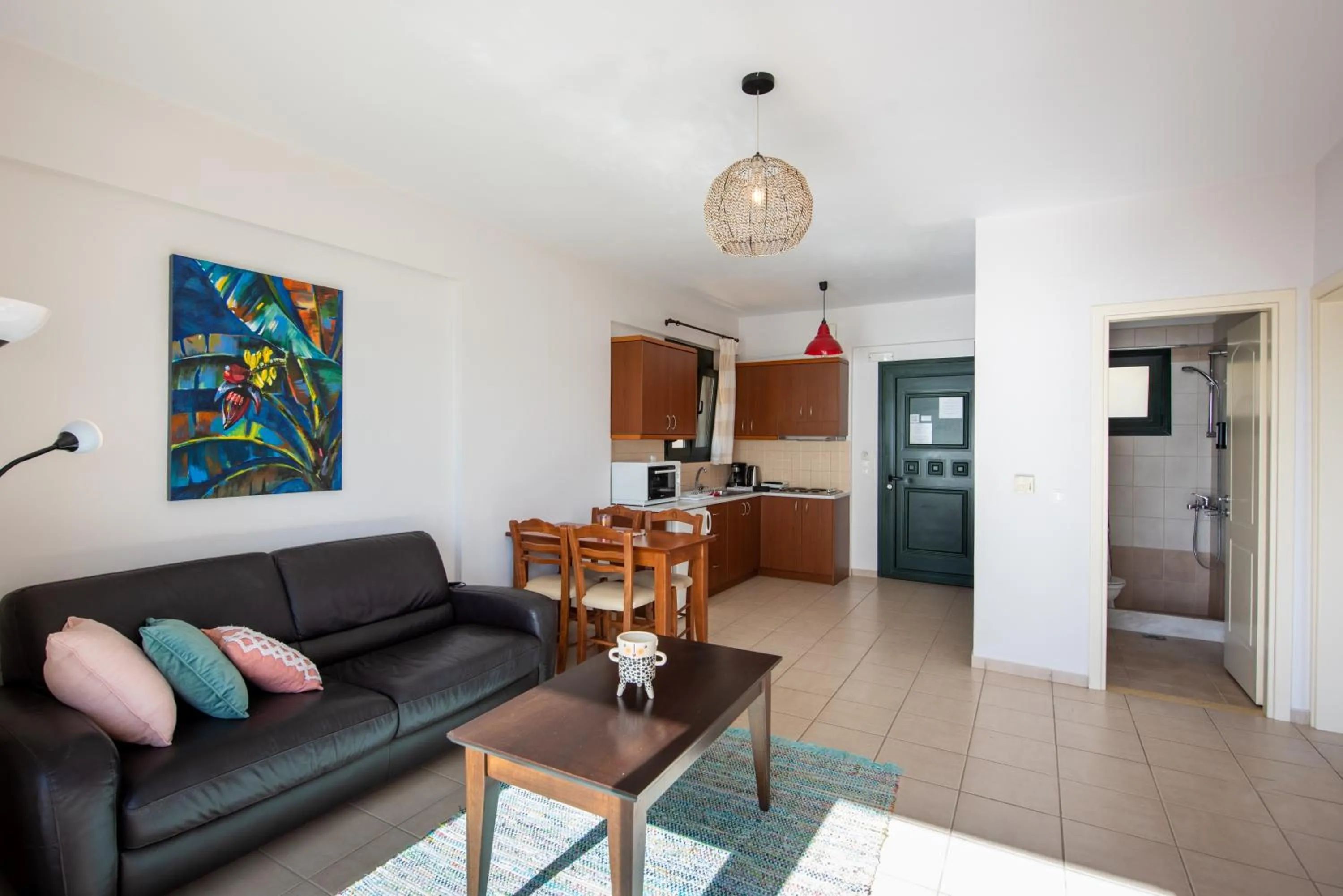 Kitchen or kitchenette in Portela Suites Kastri