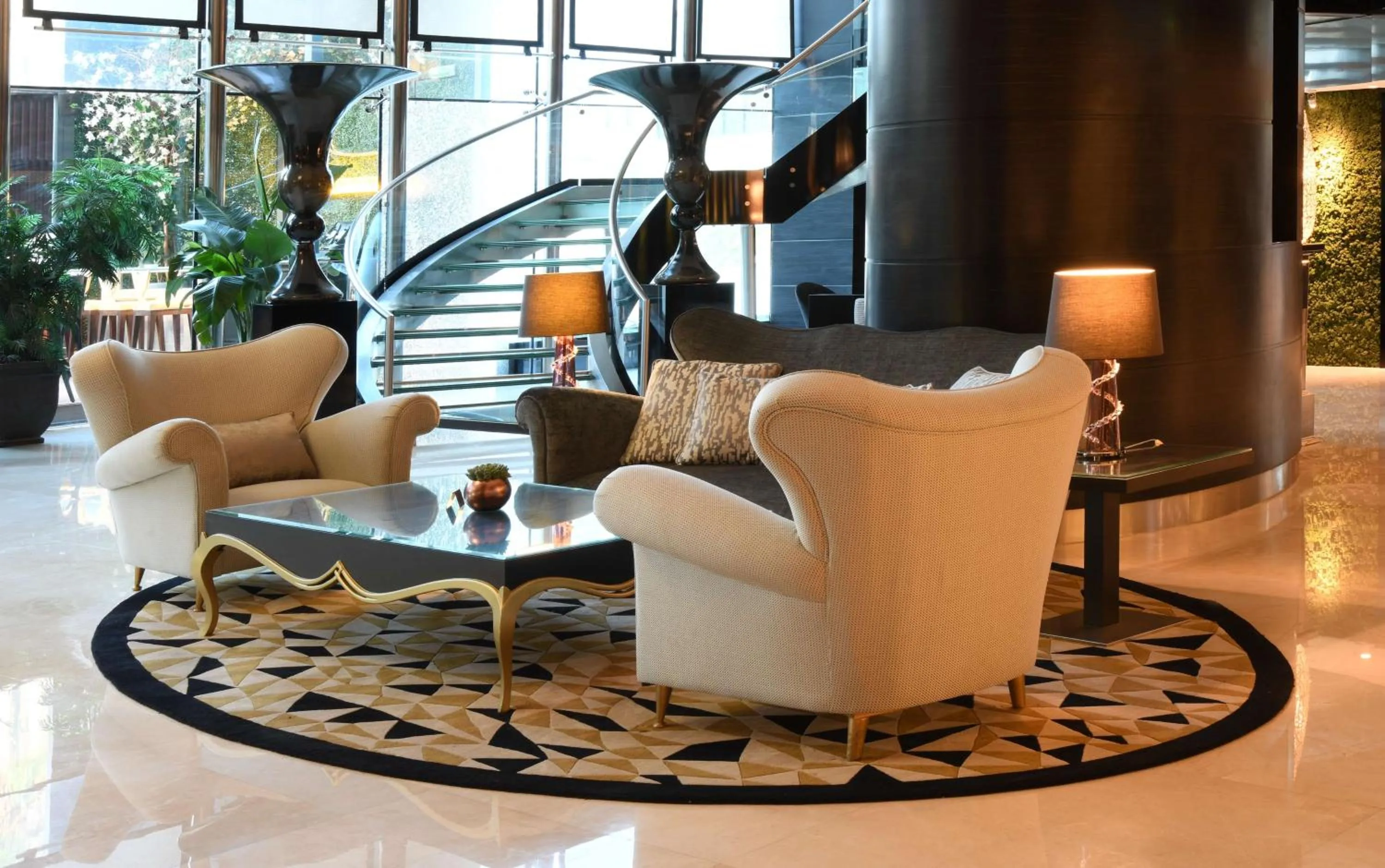 Lobby or reception in Hilton Amman