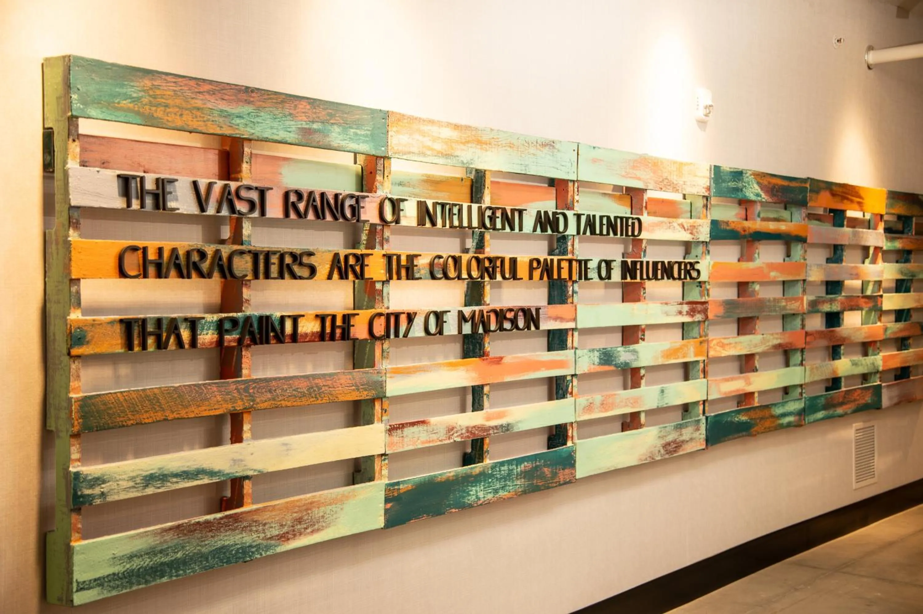 Decorative detail in Hotel Indigo - Madison Downtown by IHG