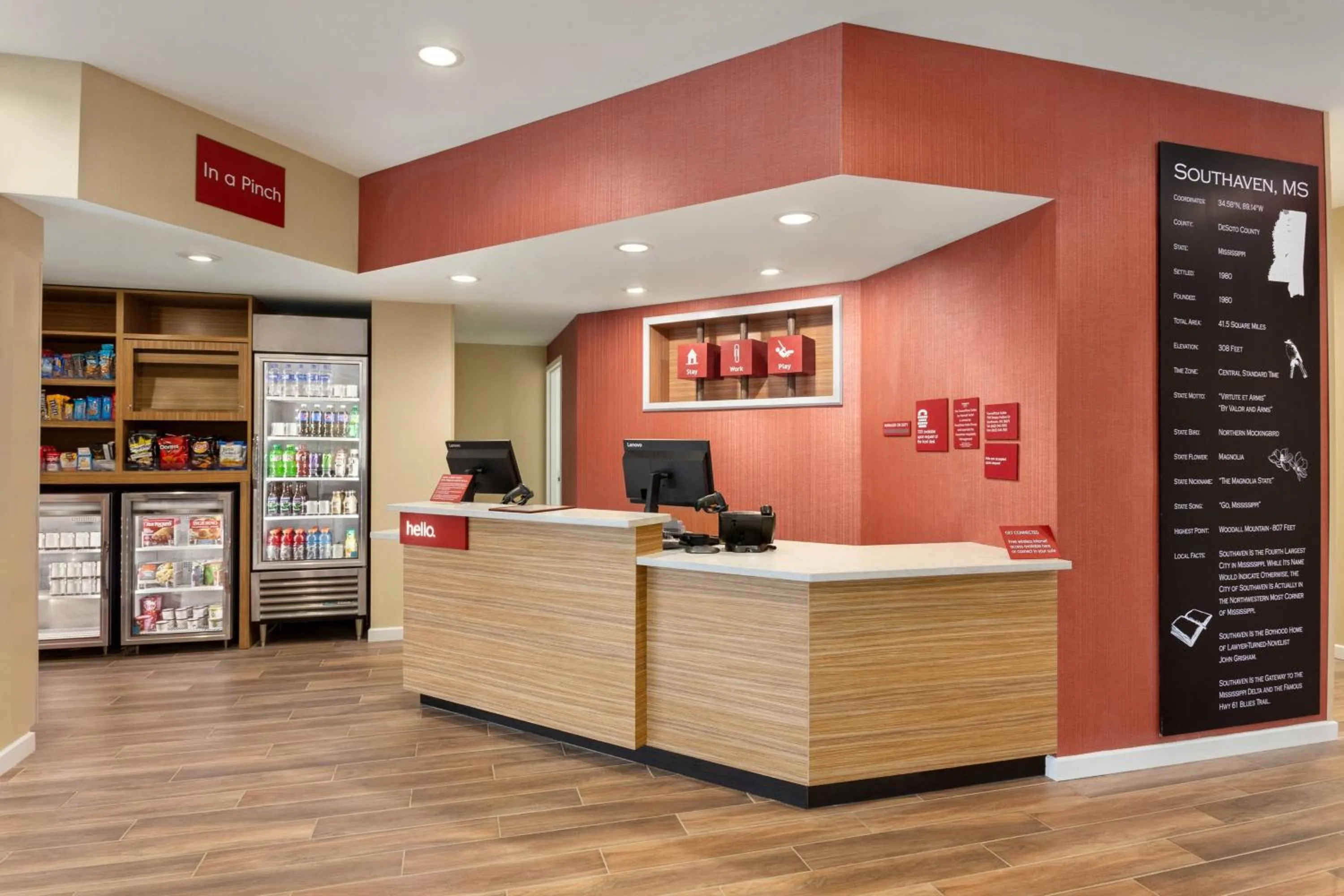 Lobby or reception in TownePlace Suites by Marriott Memphis Southaven