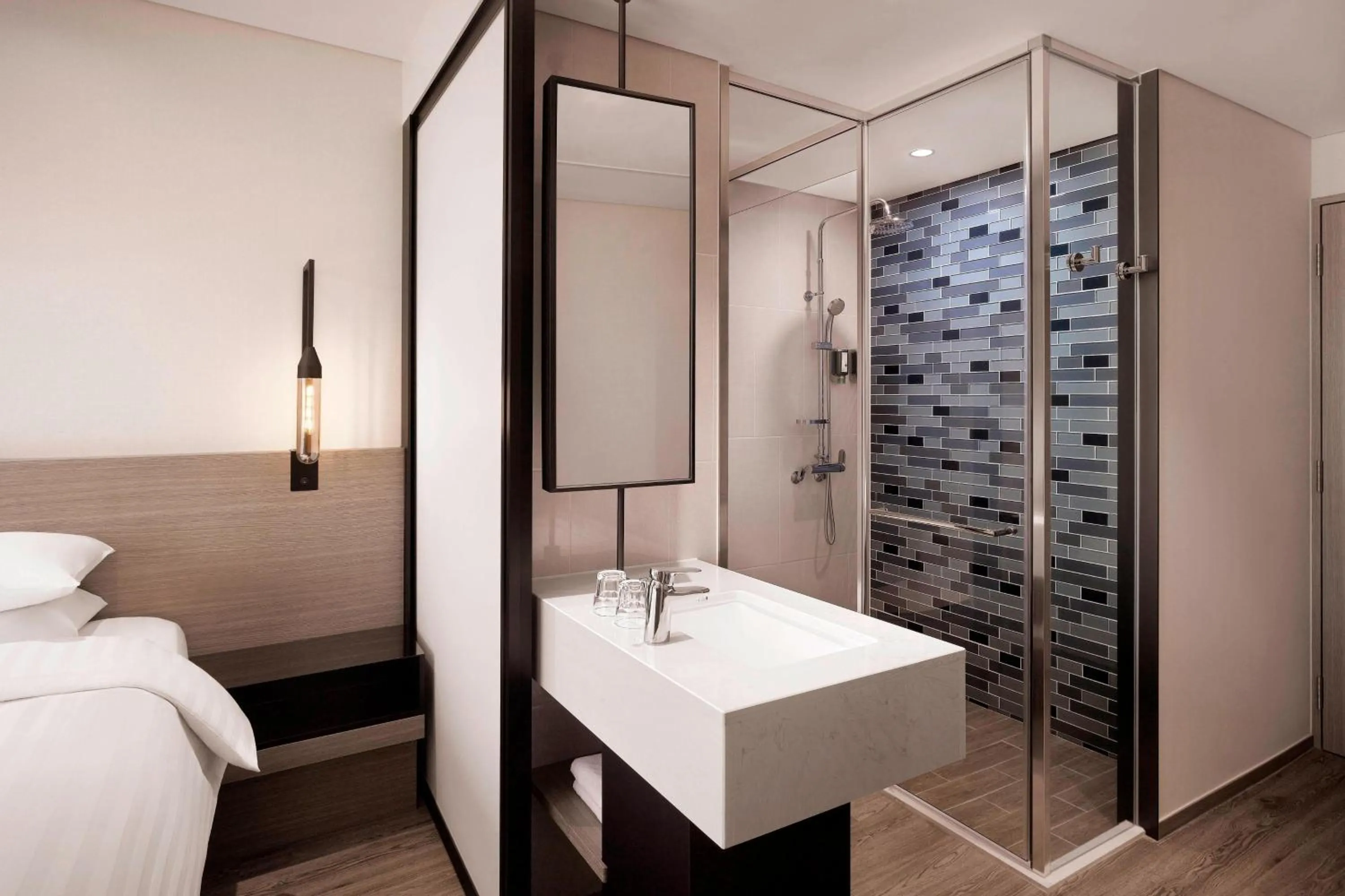 Bathroom, Bed in Fairfield by Marriott Busan