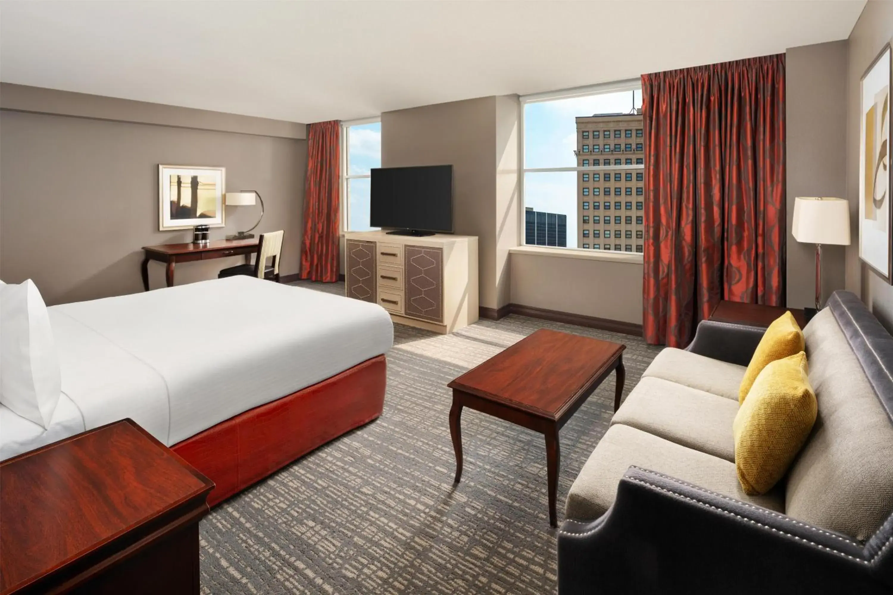 Standard King Room with Sofa Bed in Hilton Fort Worth Standard King Room with Sofa Bed in Hilton Fort Worth