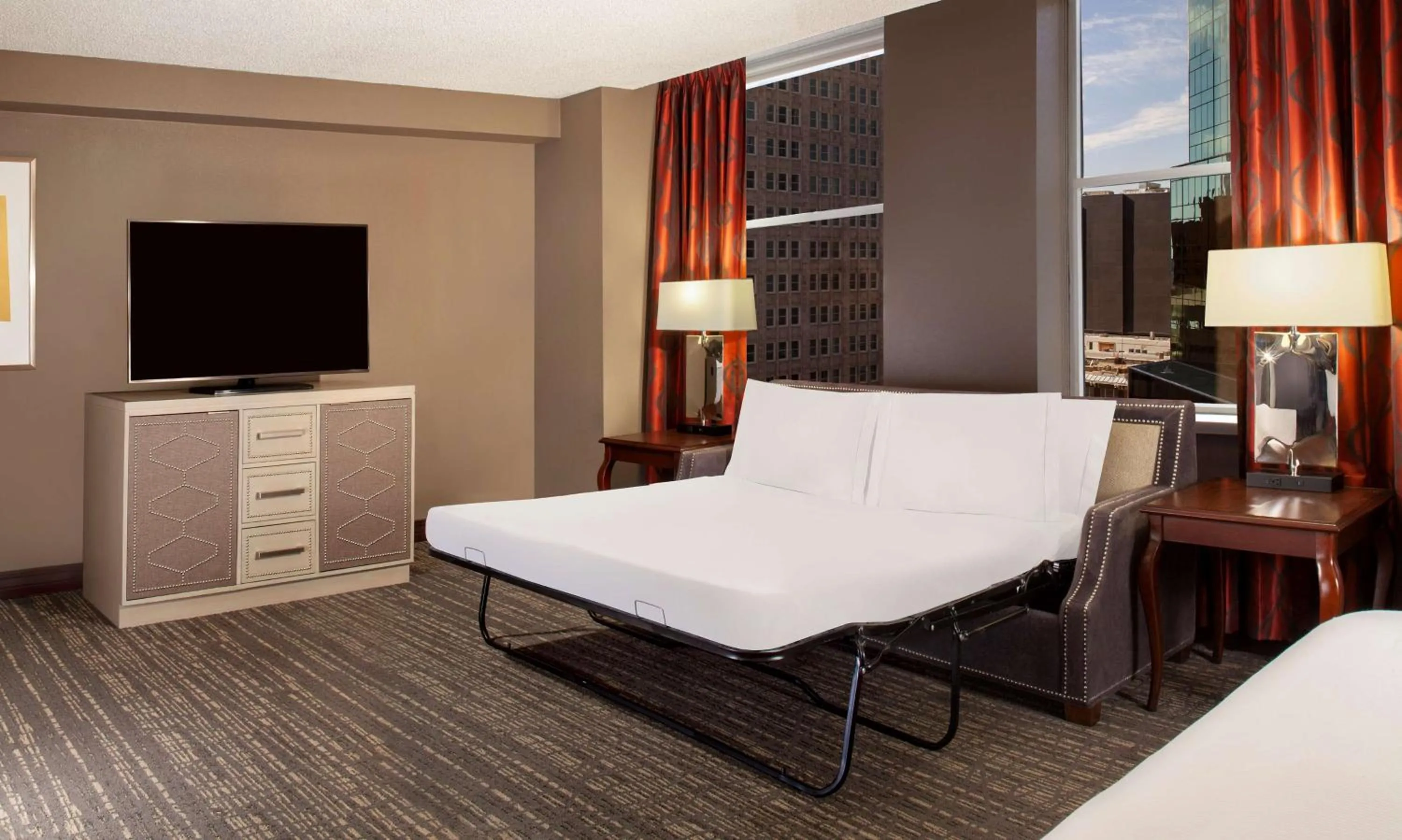 Bedroom, Bed in Hilton Fort Worth