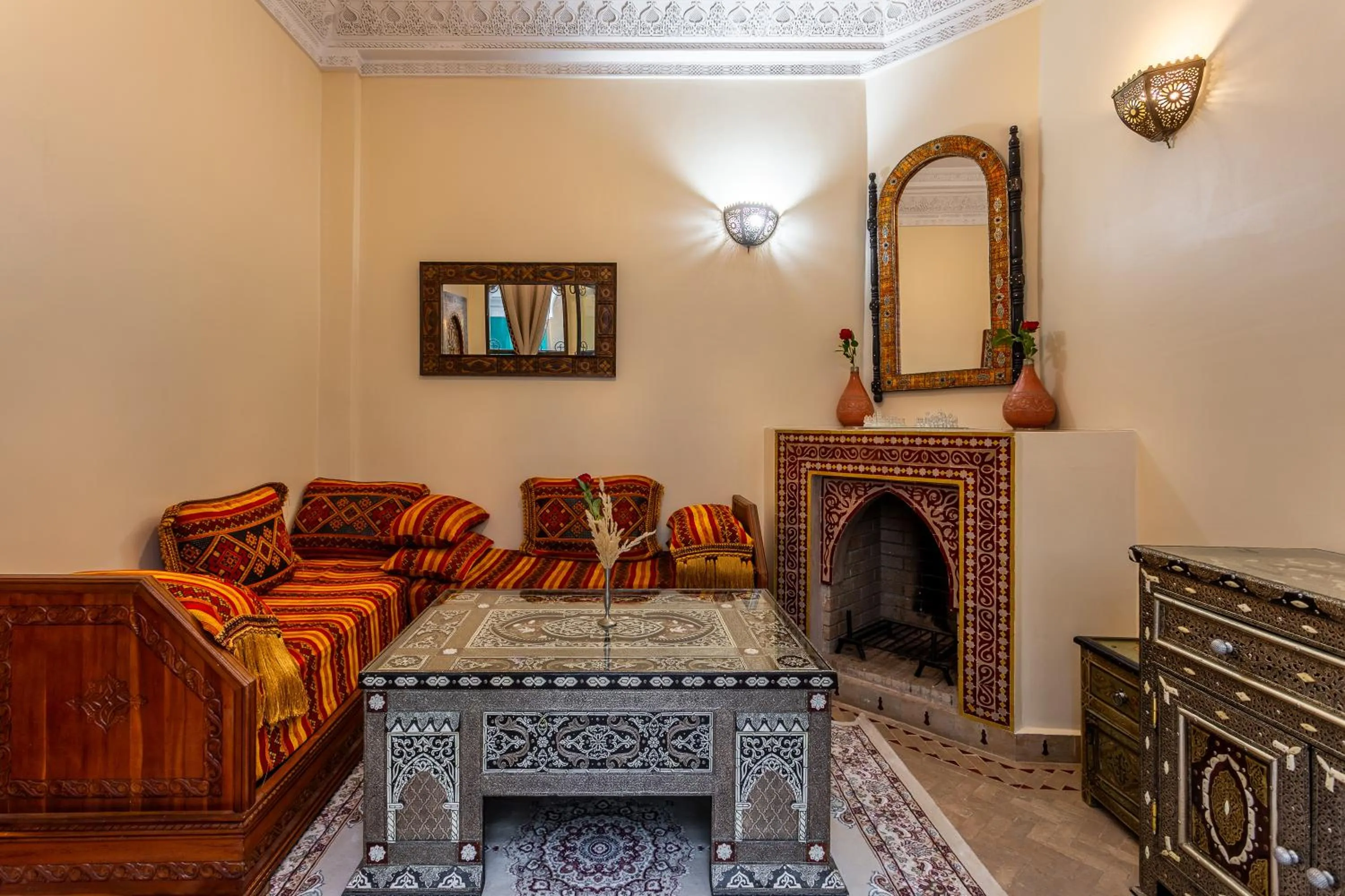 Living room in Riad Bianca Marrakech