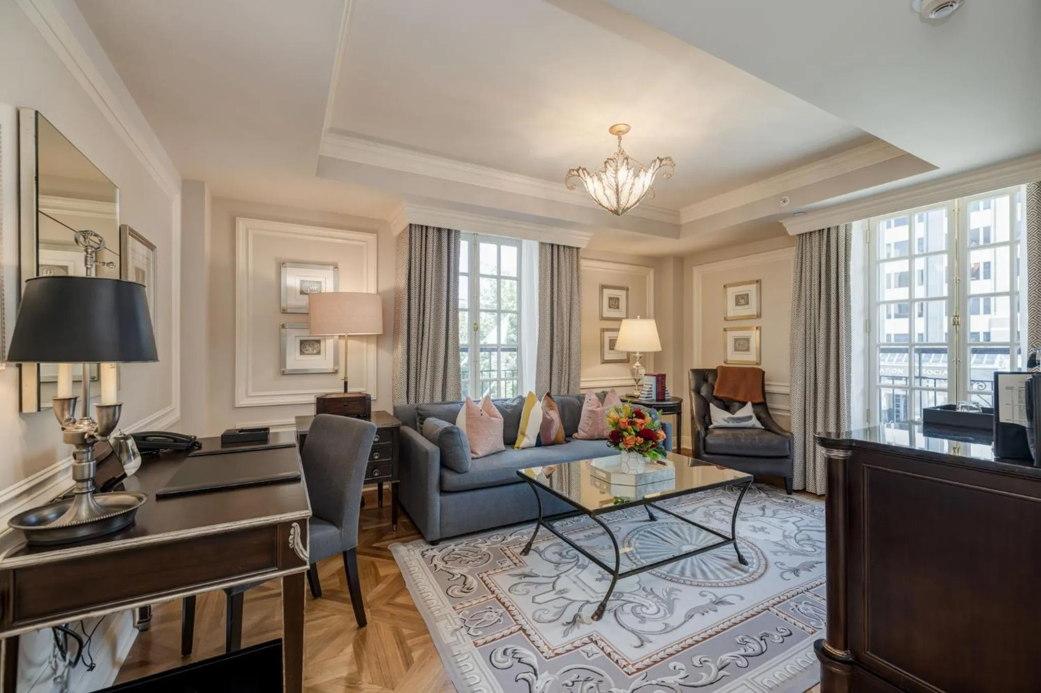 Living room in The Jefferson Hotel