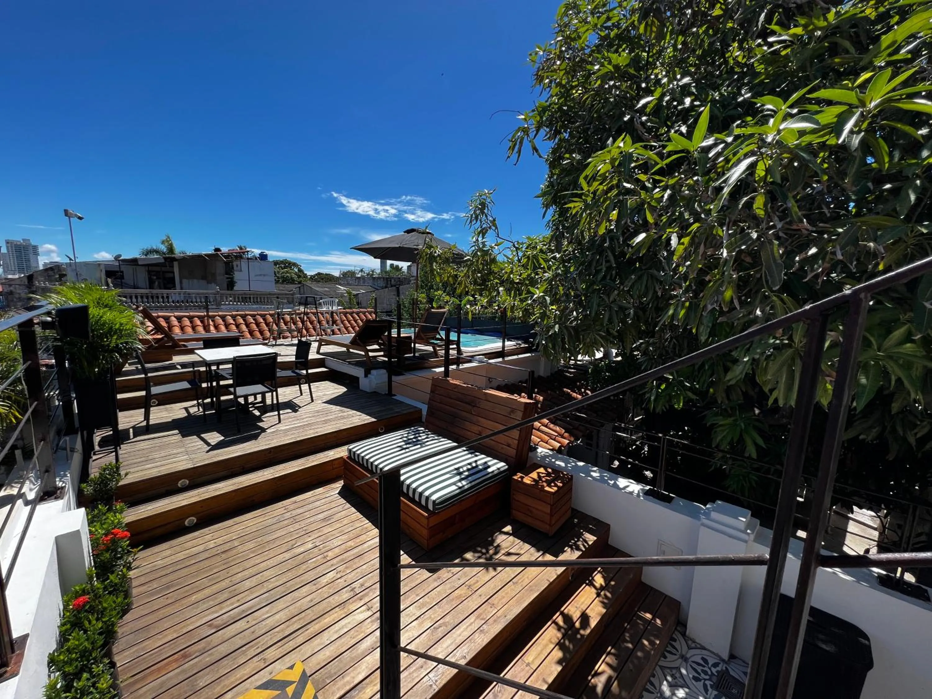 Swimming pool in Hotel Casa Baluarte