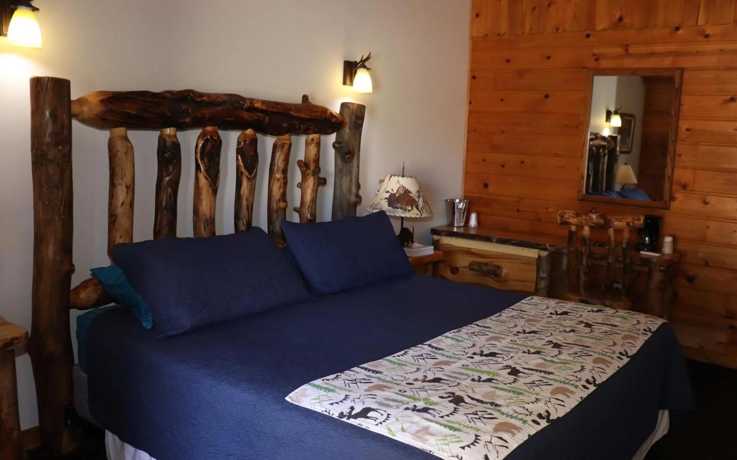 Bed in Yellowstone Valley Inn