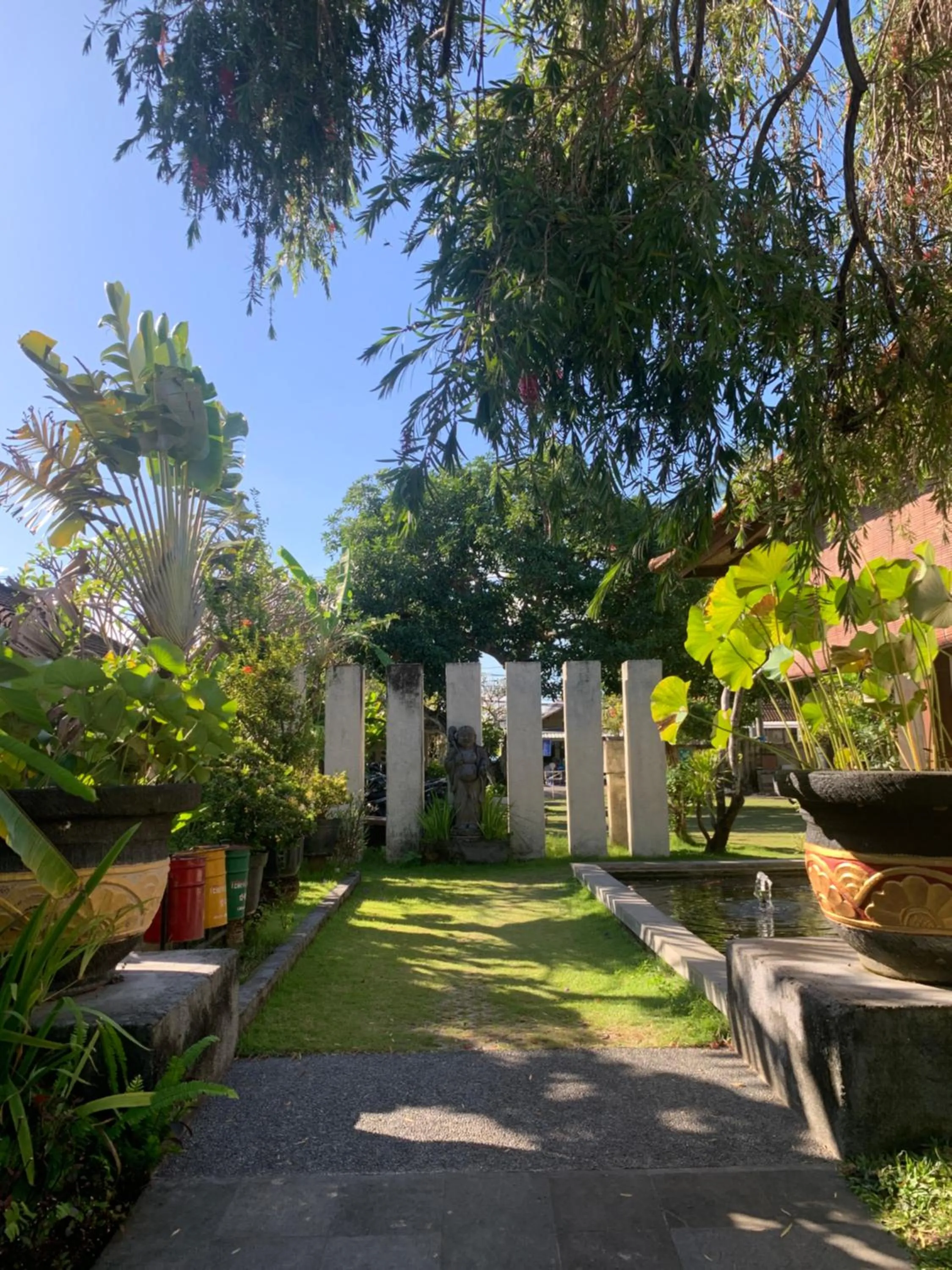 Garden view in The Awan Villas Seminyak