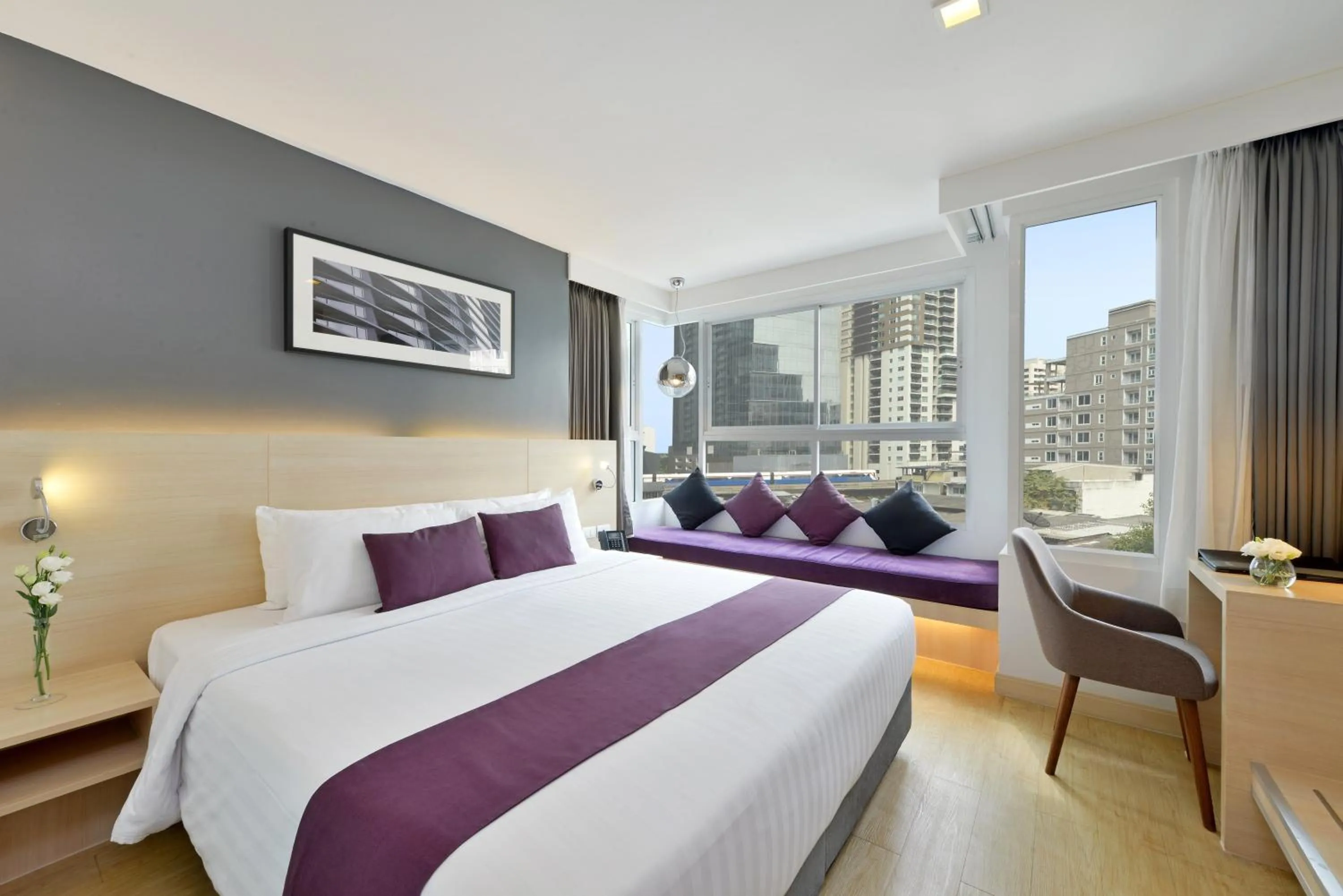 Bedroom, Bed in Arize Hotel Sukhumvit