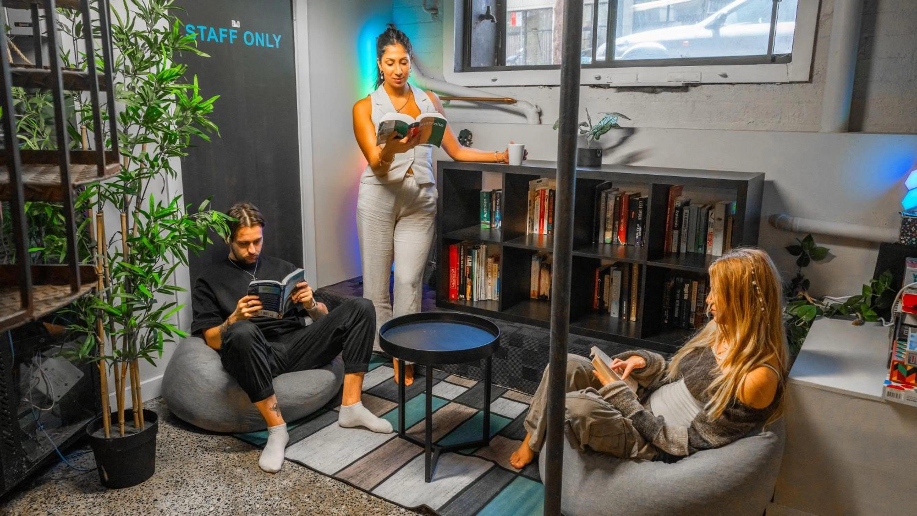 Seating area in Mad Monkey Bayswater