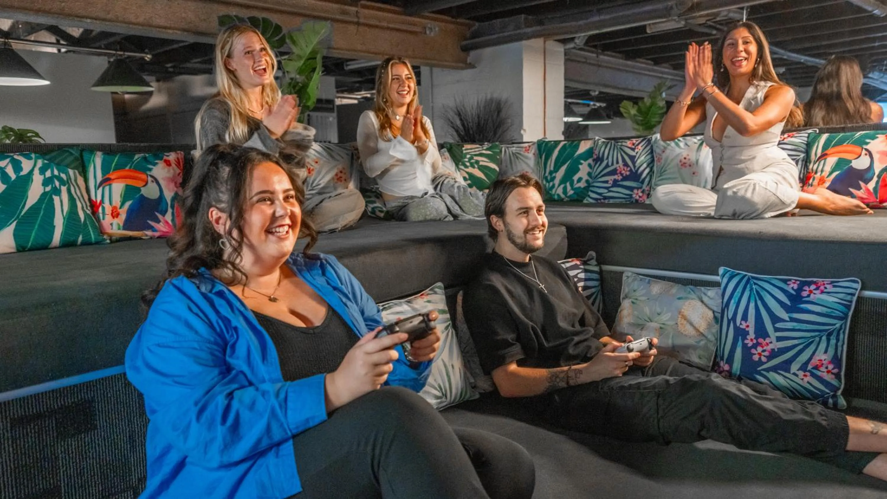 Seating area in Mad Monkey Bayswater