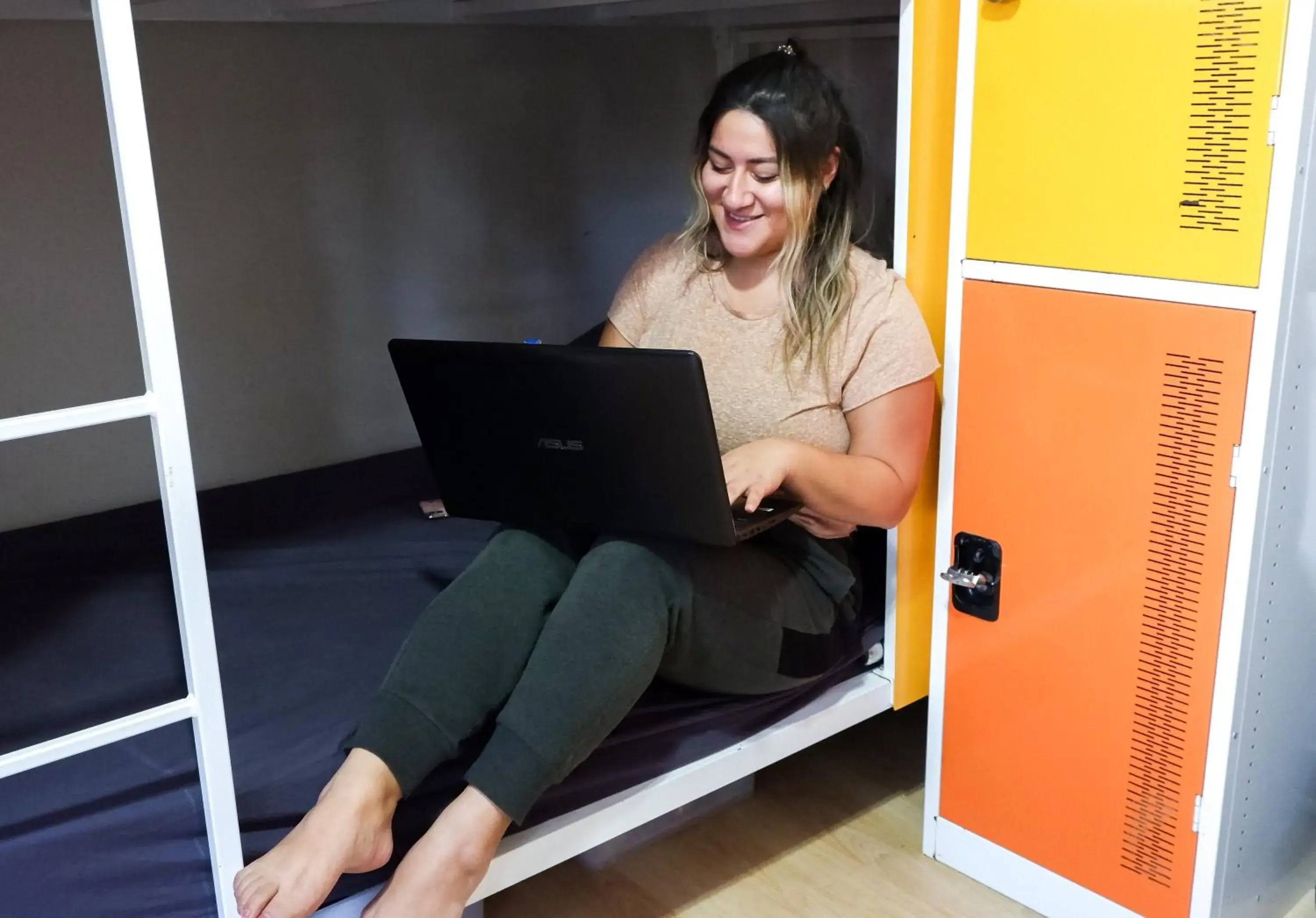 Bunk Bed in Female Dormitory Room in Mad Monkey Bayswater Bunk Bed in Female Dormitory Room in Mad Monkey Bayswater