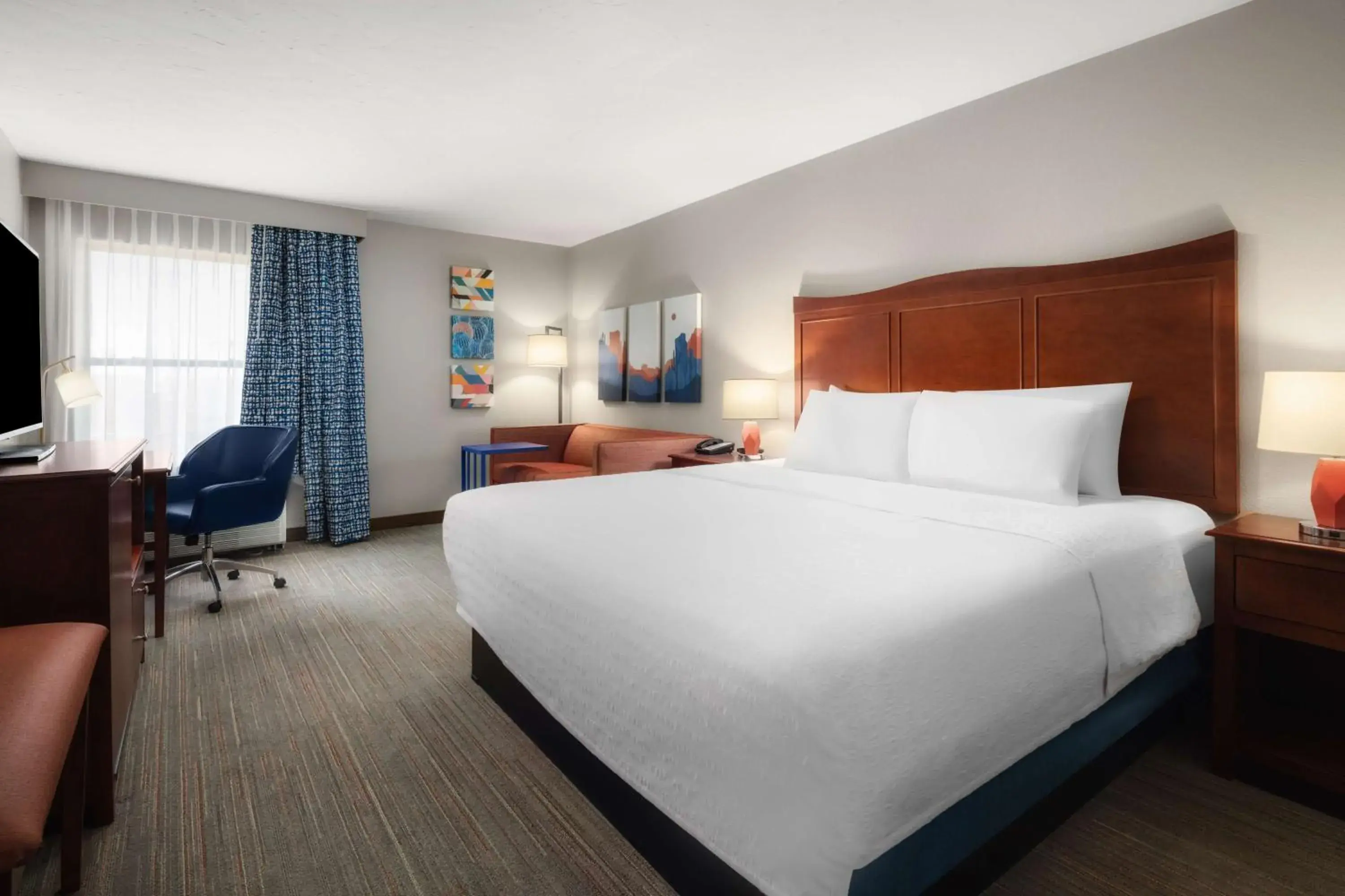 King Room with Sofa Bed and Study - Non-Smoking in Hampton Inn & Suites El Paso-Airport King Room with Sofa Bed and Study - Non-Smoking in Hampton Inn & Suites El Paso-Airport