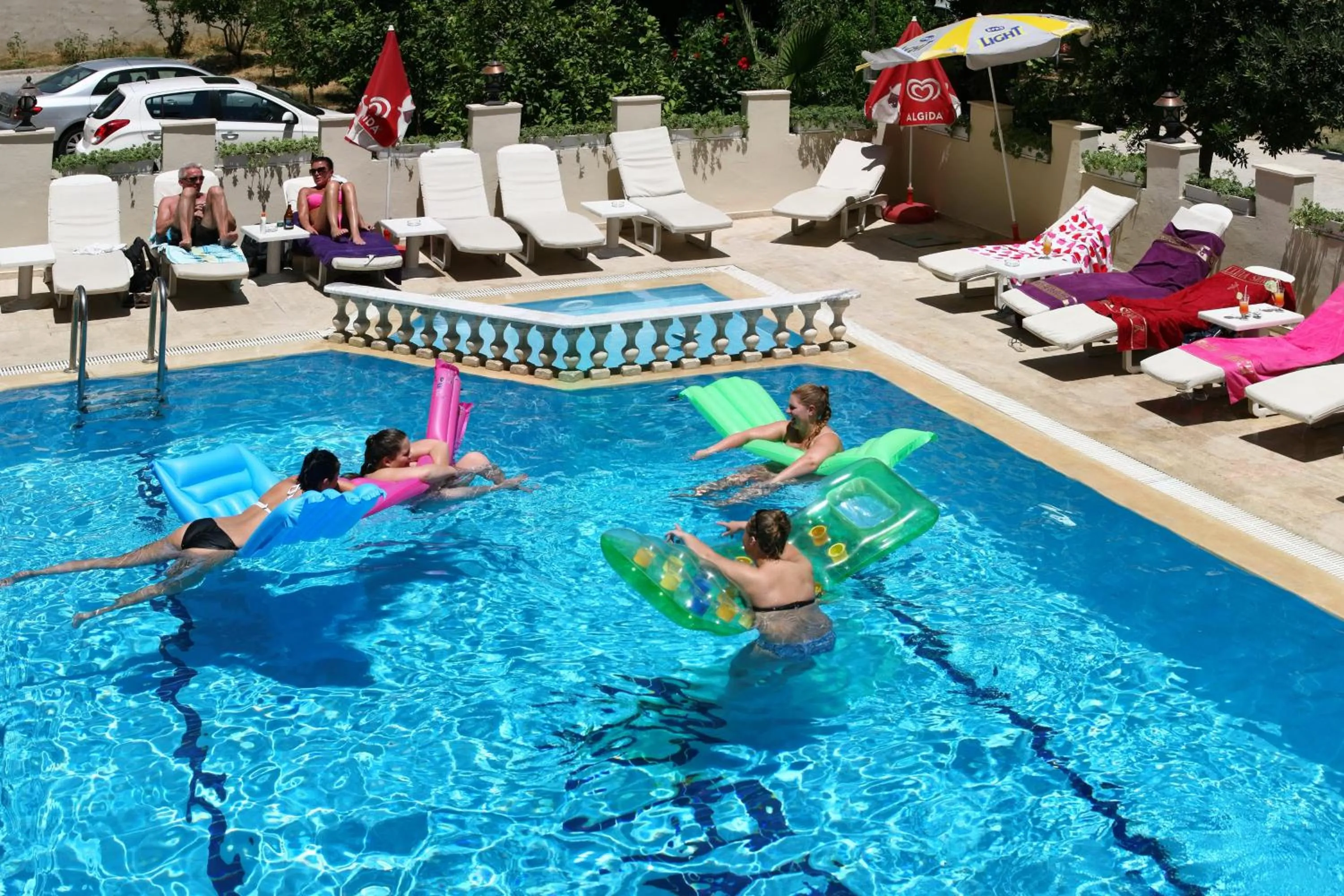 Pool view in Magi Apart Hotel