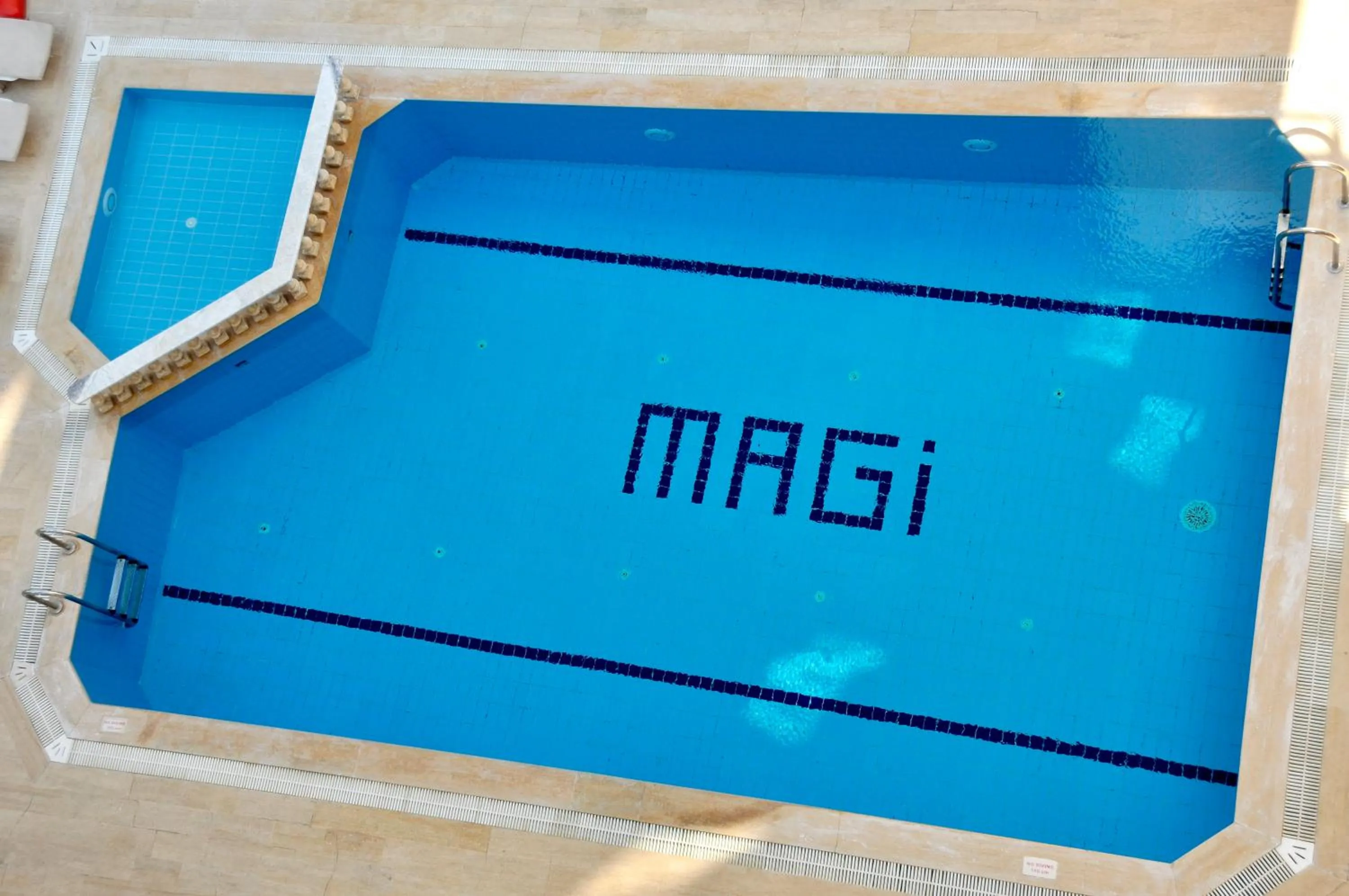 Pool view in Magi Apart Hotel