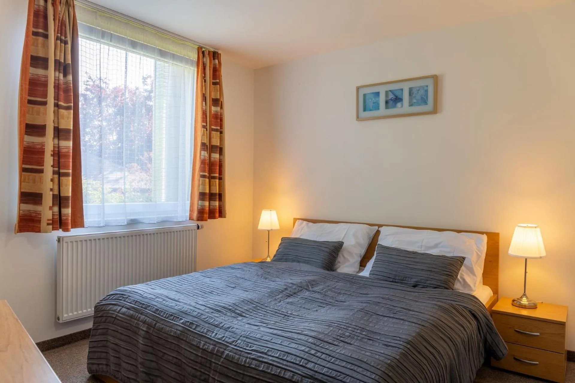 Bed in Hotel Kanarek