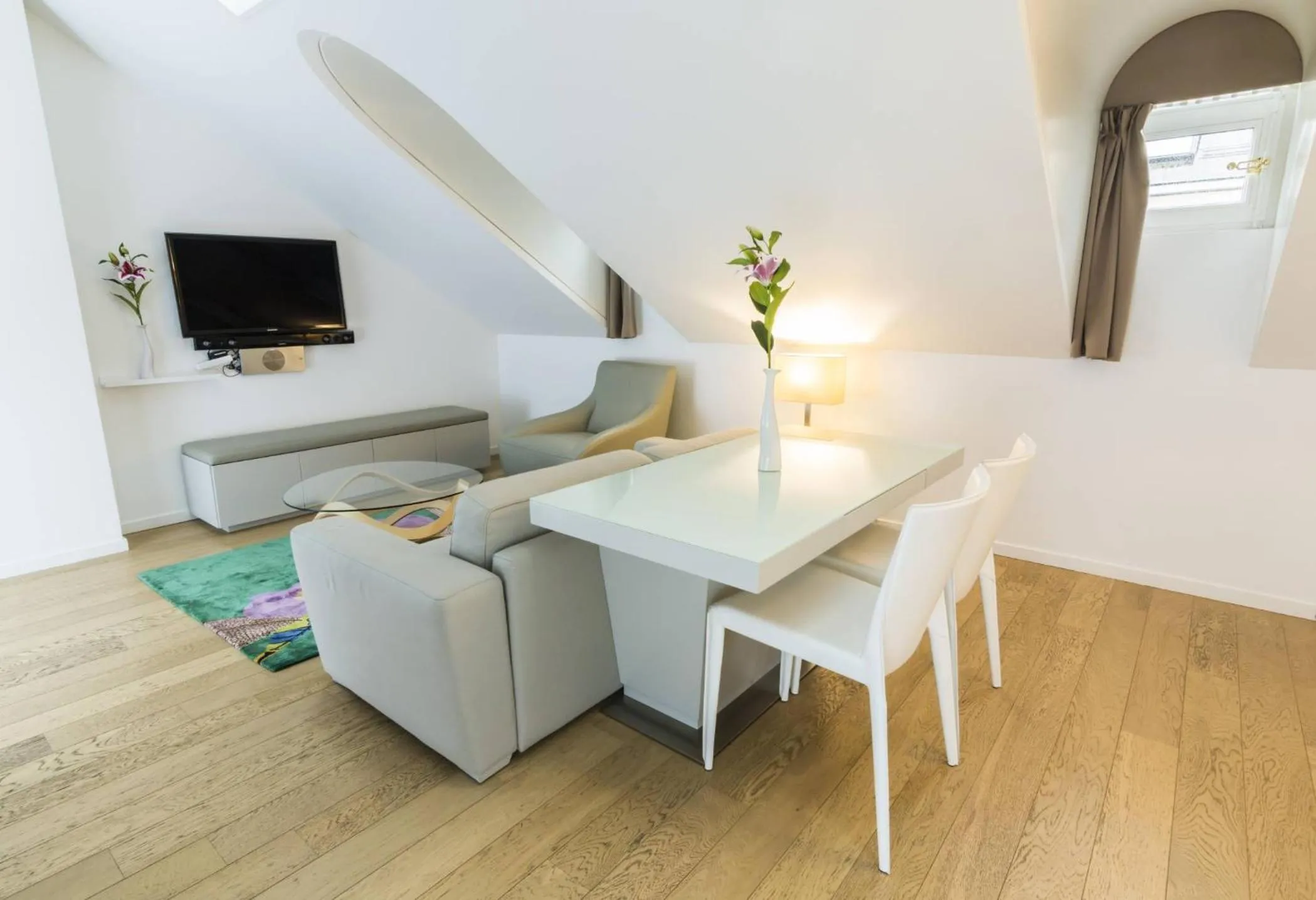 Living room in Swiss Luxury Apartments Geneva