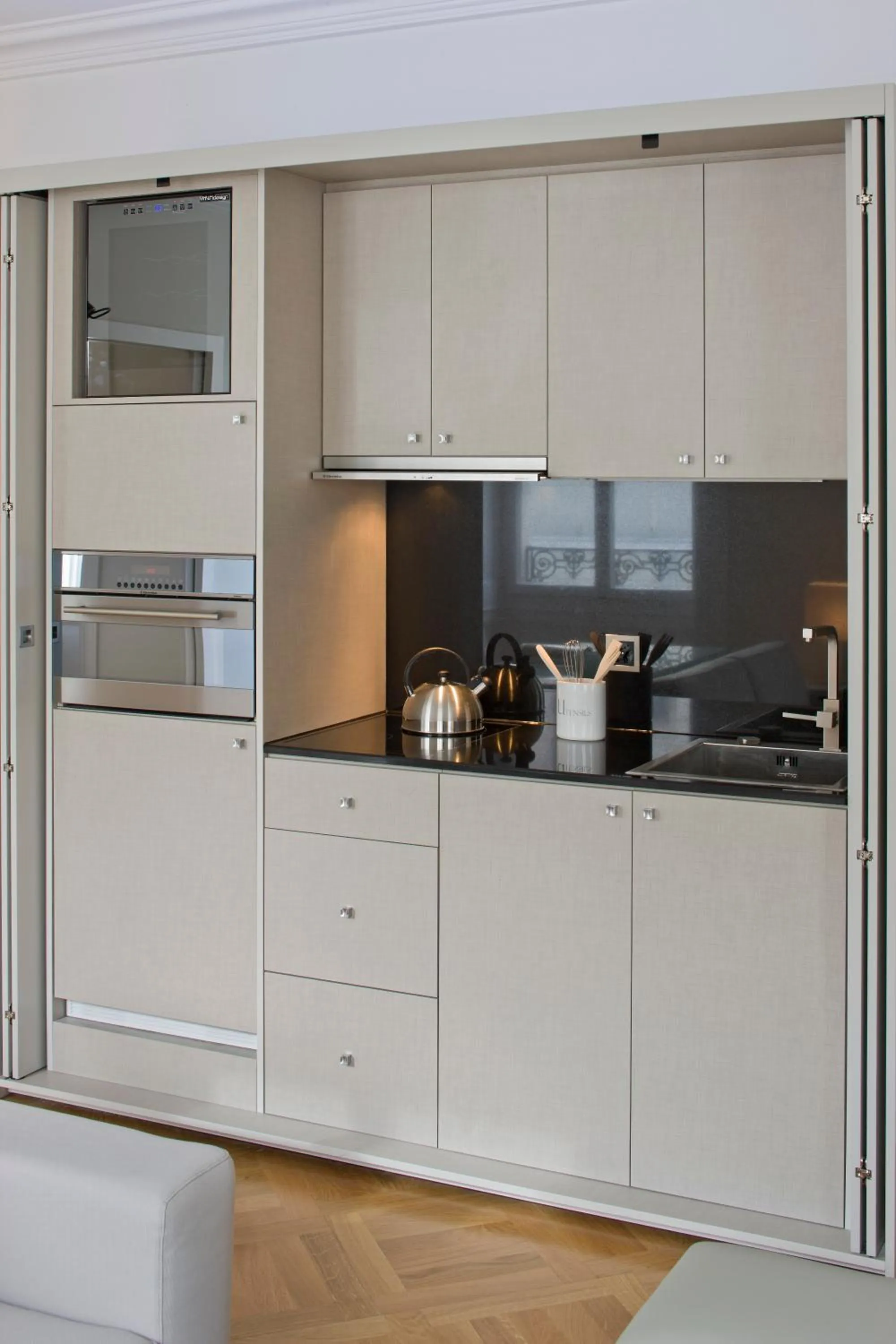 Kitchen or kitchenette in Swiss Luxury Apartments Geneva