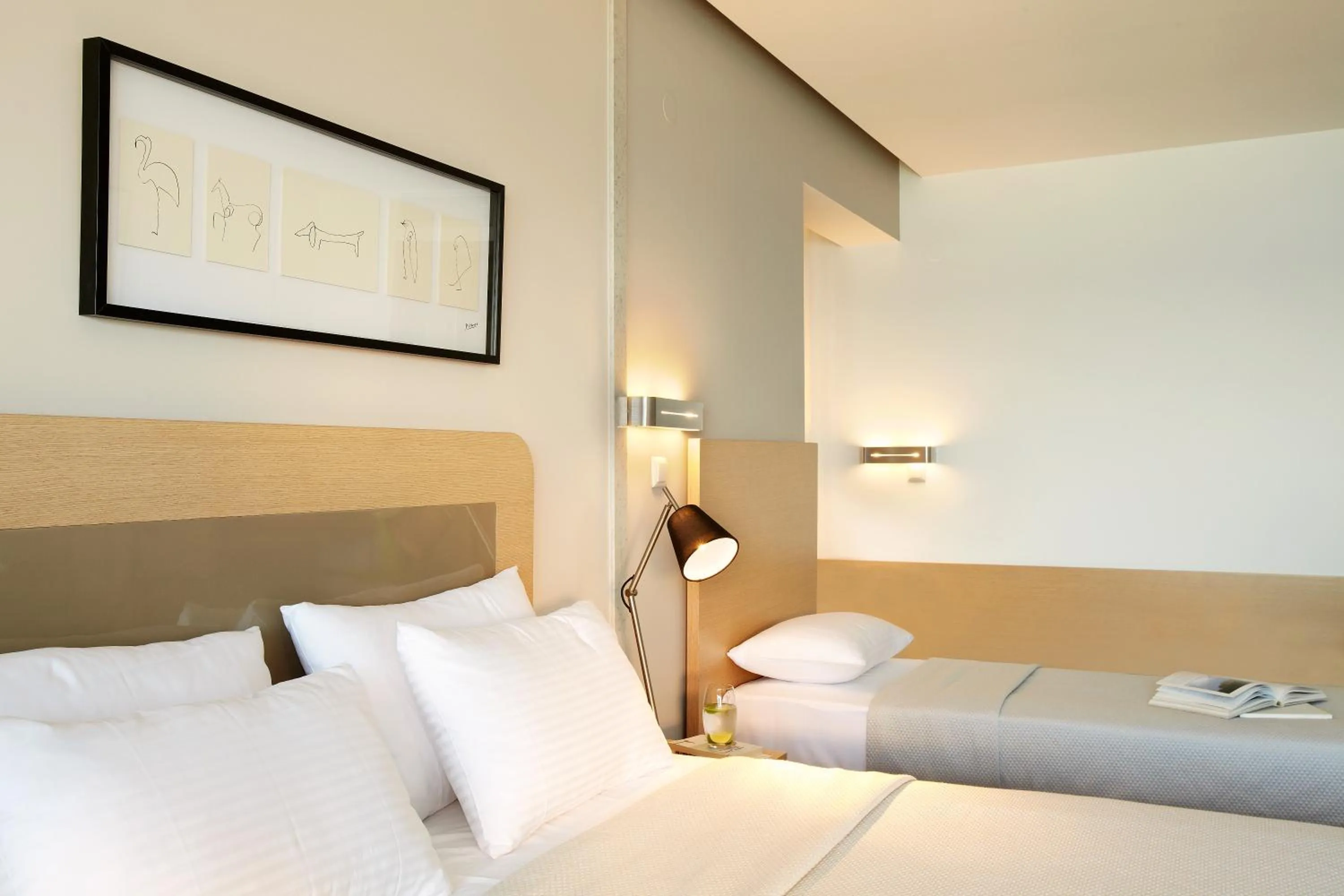 Bed in Margarita Sea Side Hotel