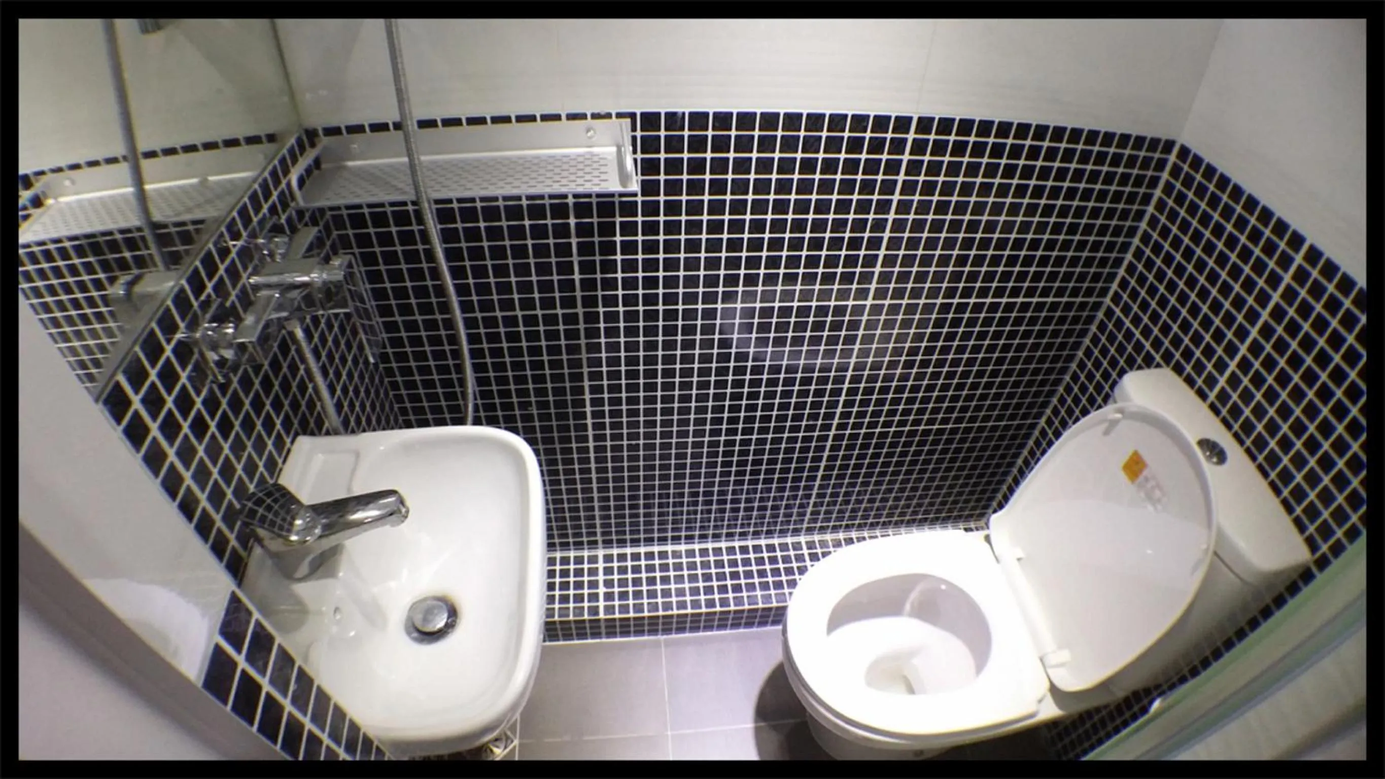 Decorative detail, Bathroom in Micro Hotel