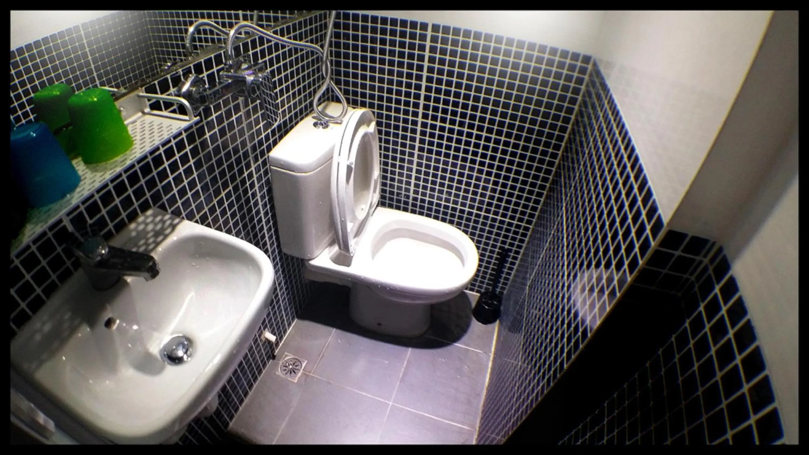 Decorative detail, Bathroom in Micro Hotel