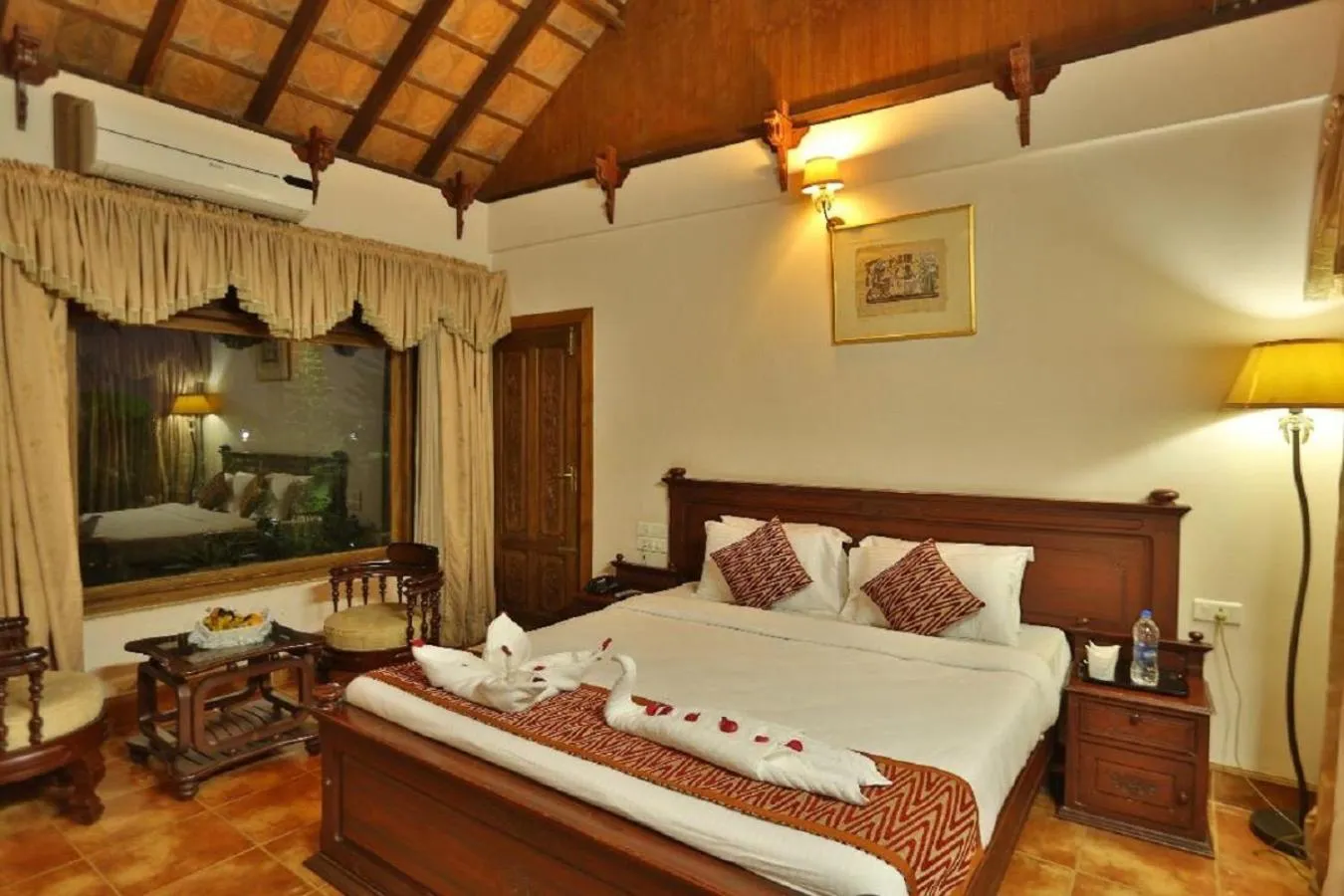Bed in Kalathil Lake Resort