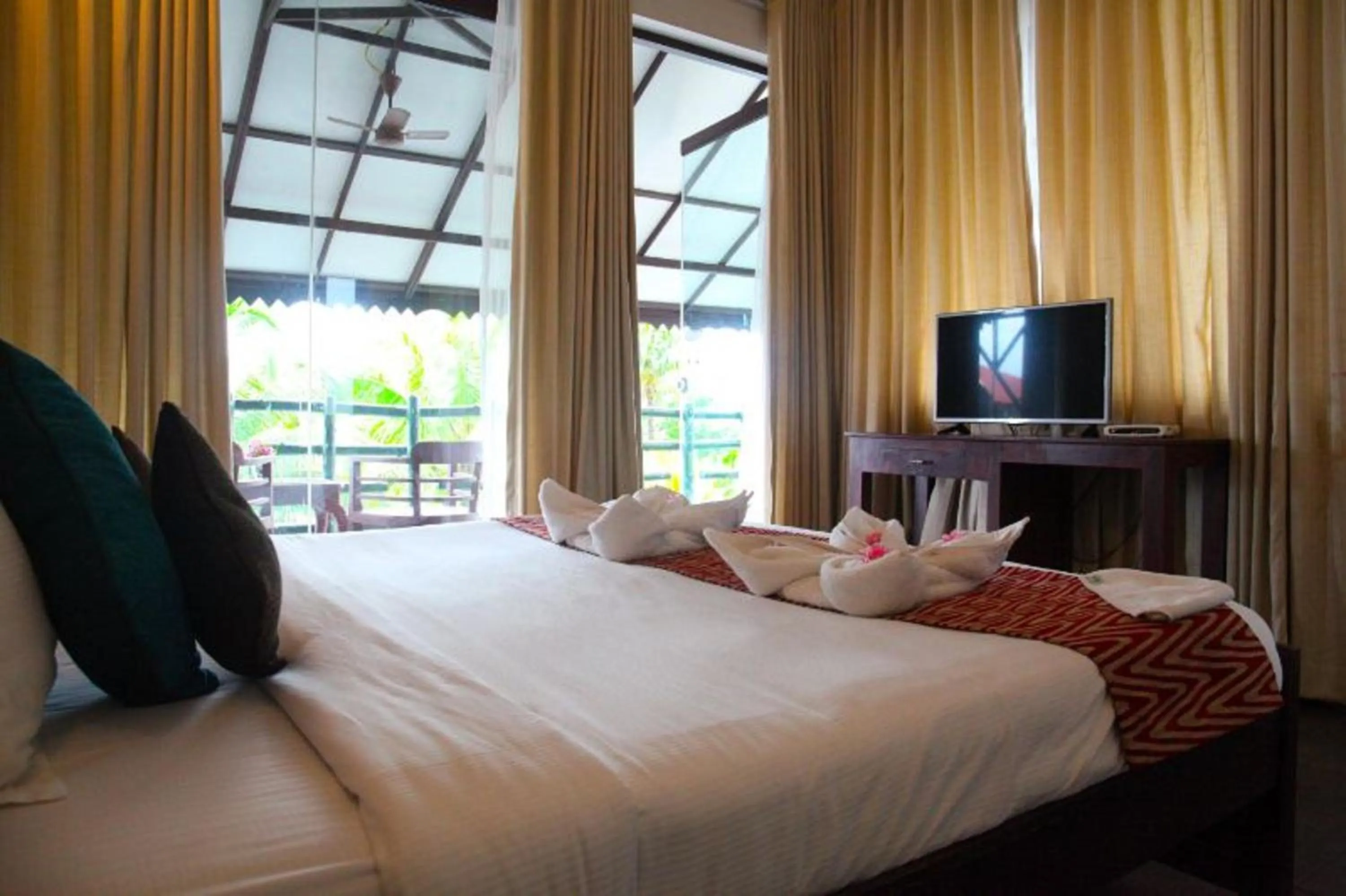 Bed in Kalathil Lake Resort