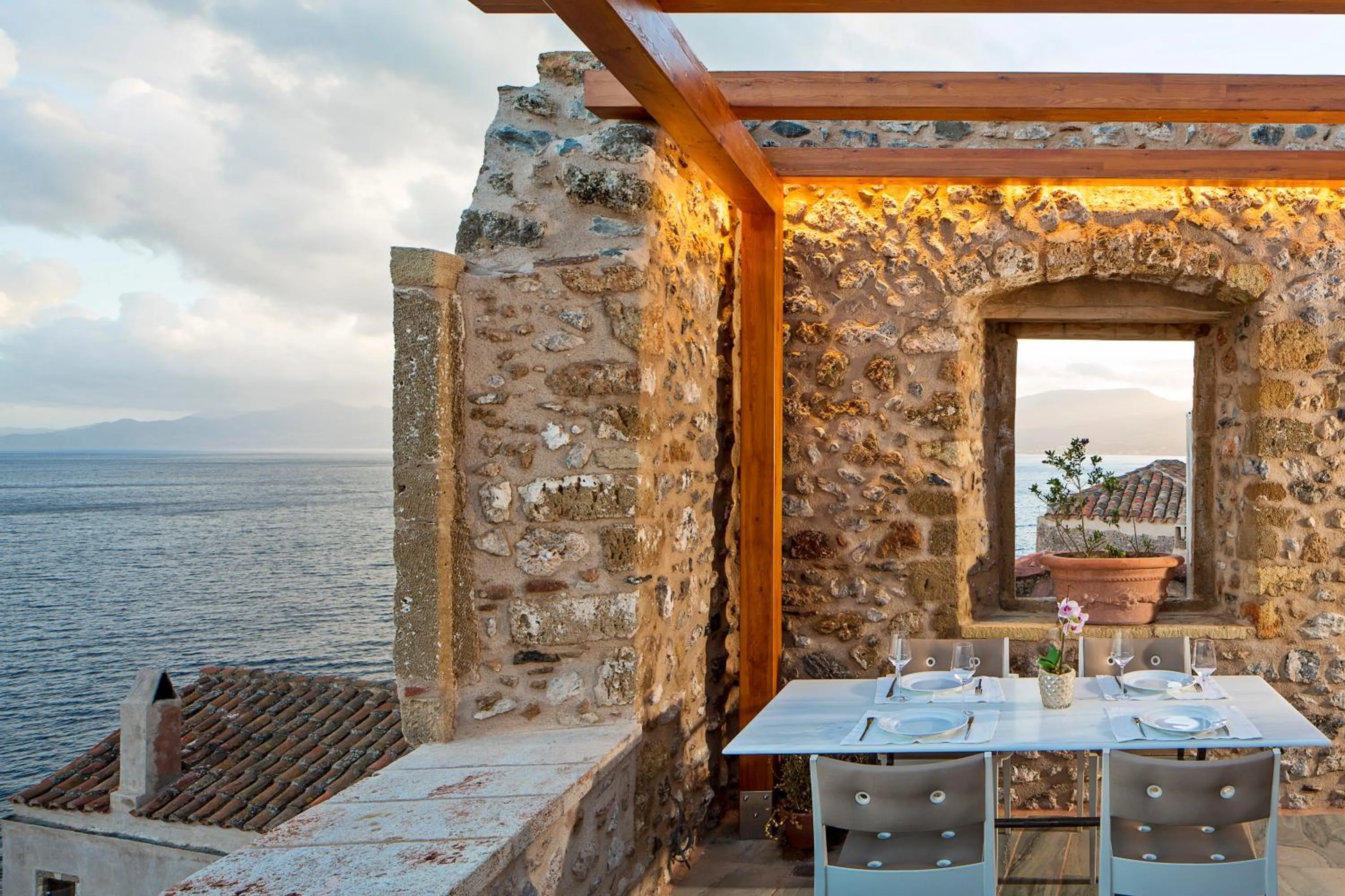 Balcony/Terrace in Moni Emvasis Luxury Suites