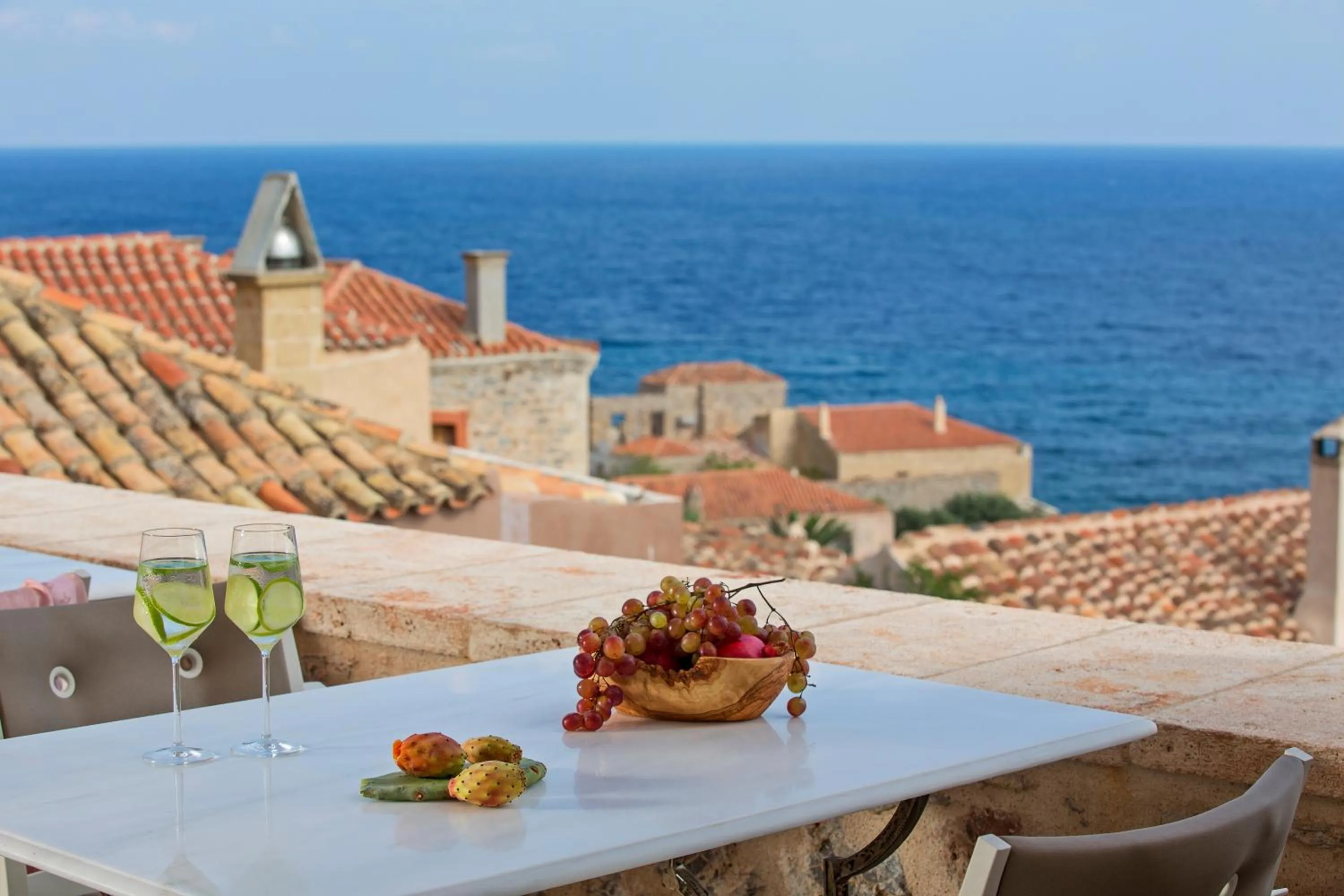 Balcony/Terrace in Moni Emvasis Luxury Suites