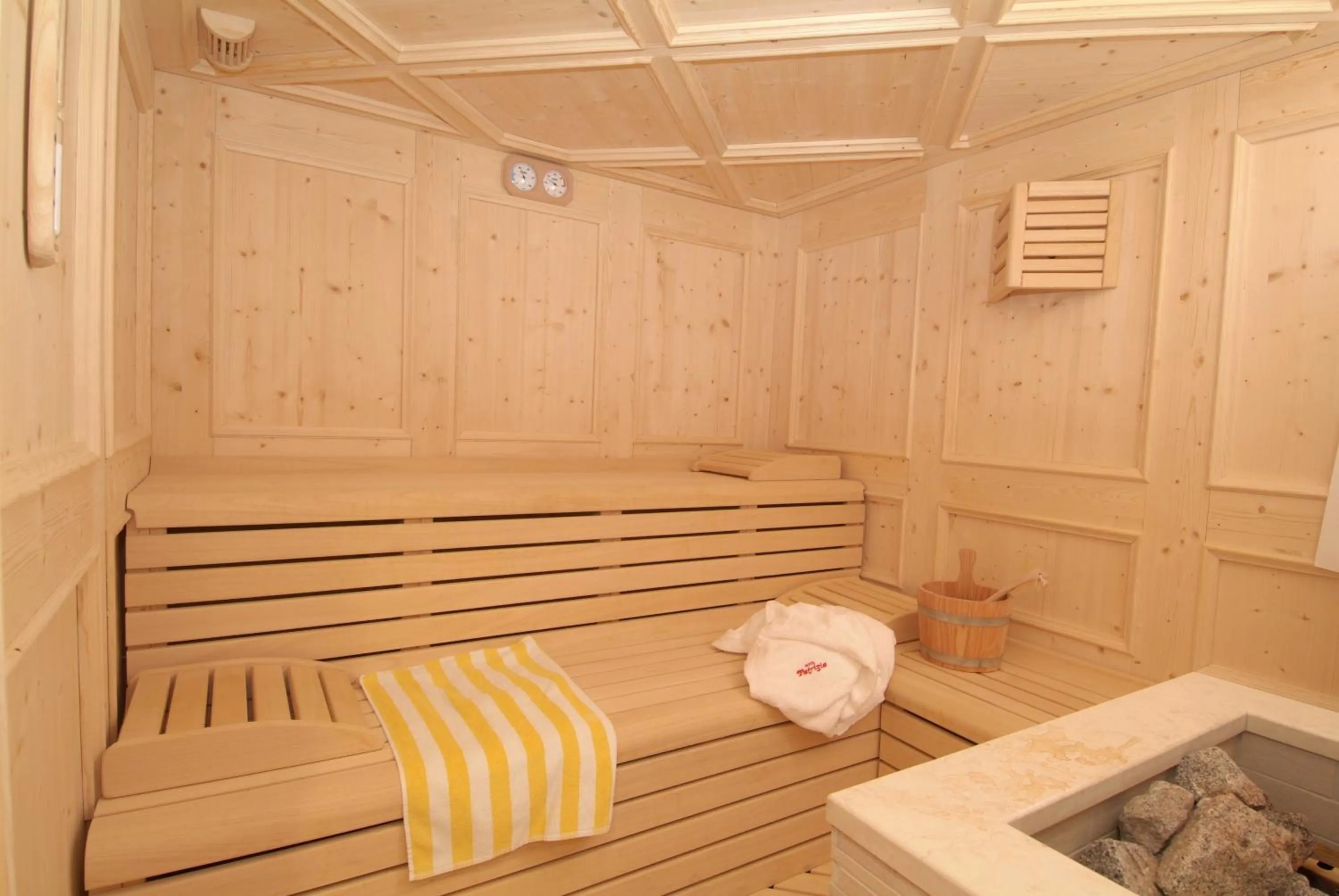 Sauna in Hotel Patrizia Dolomites Glamour