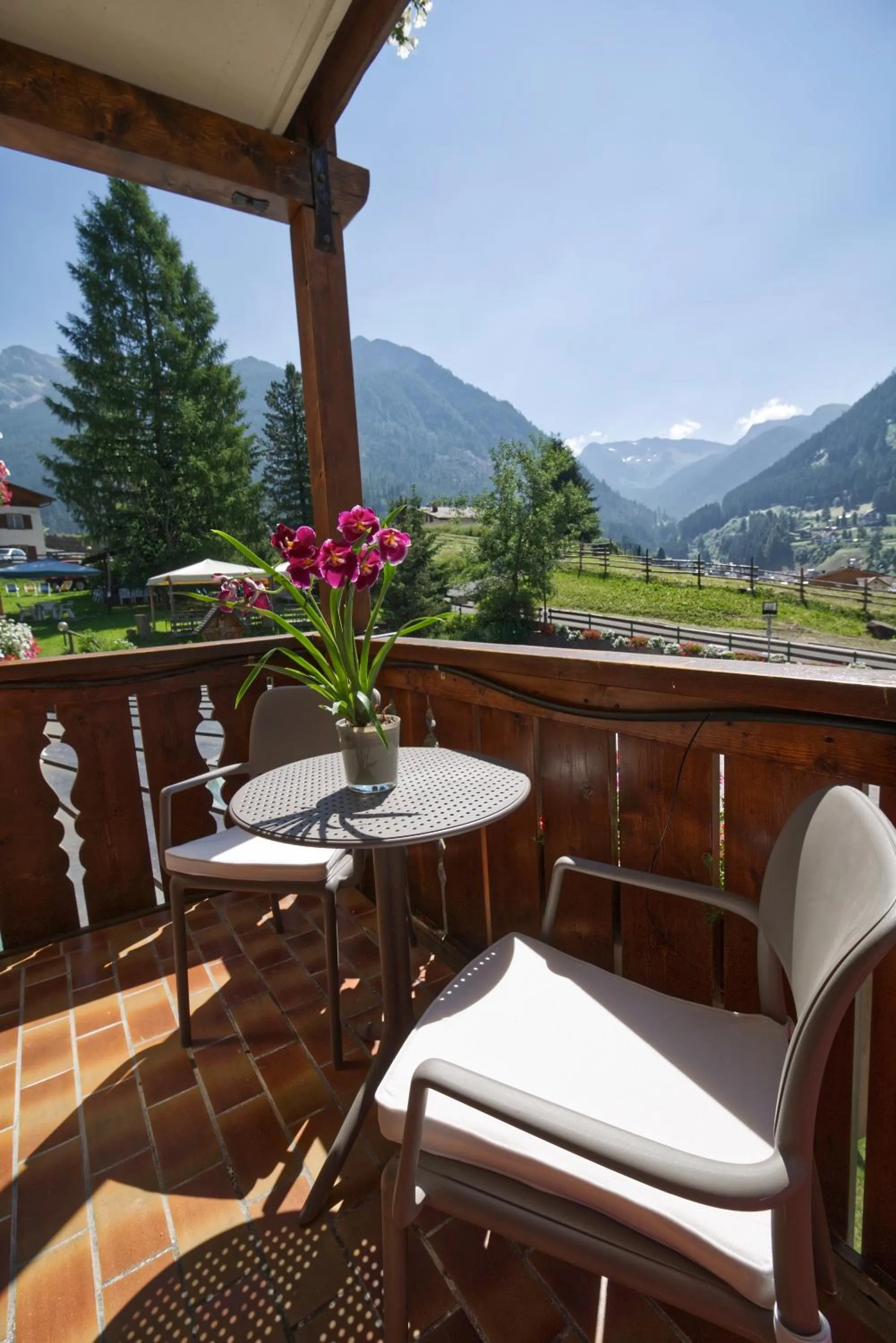 Balcony/Terrace in Hotel Patrizia Dolomites Glamour