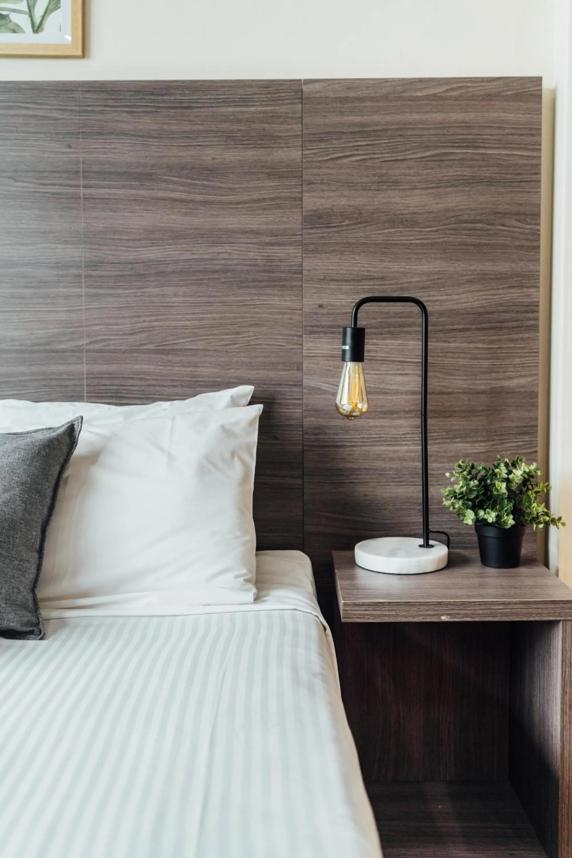 Bed in UNO Hotel Sydney