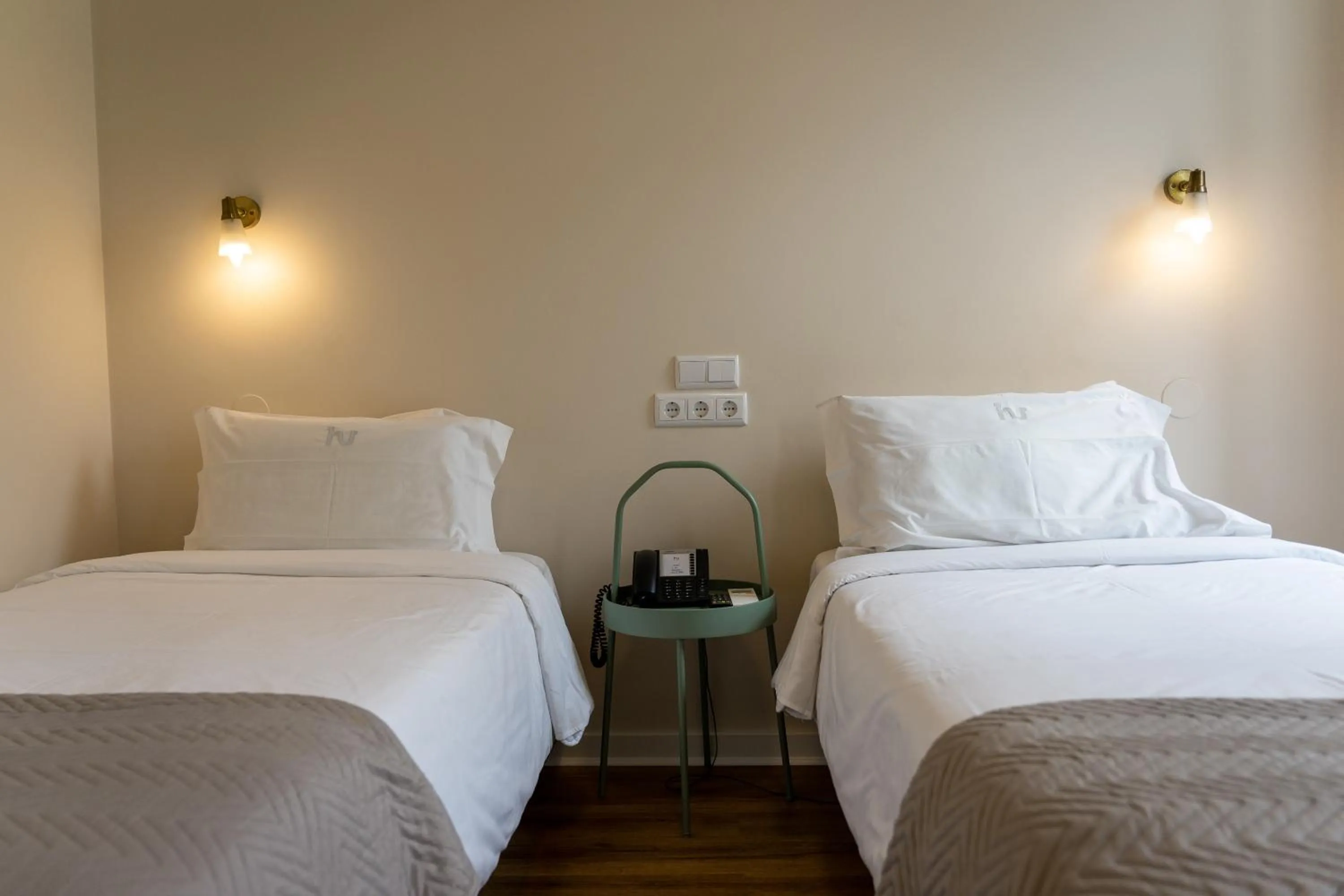 Bed in Hotel Vitória