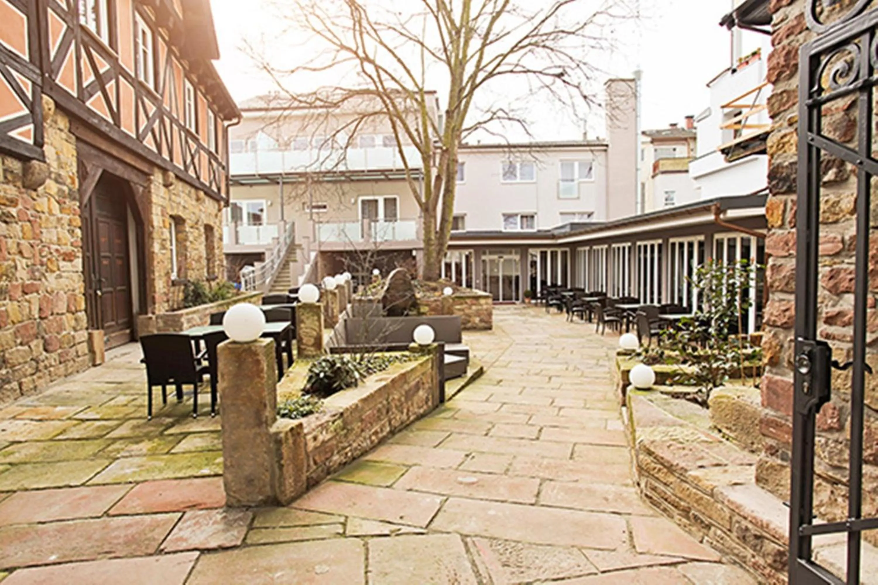 Balcony/Terrace in Hotel Palatina "Hotel-Restaurant"