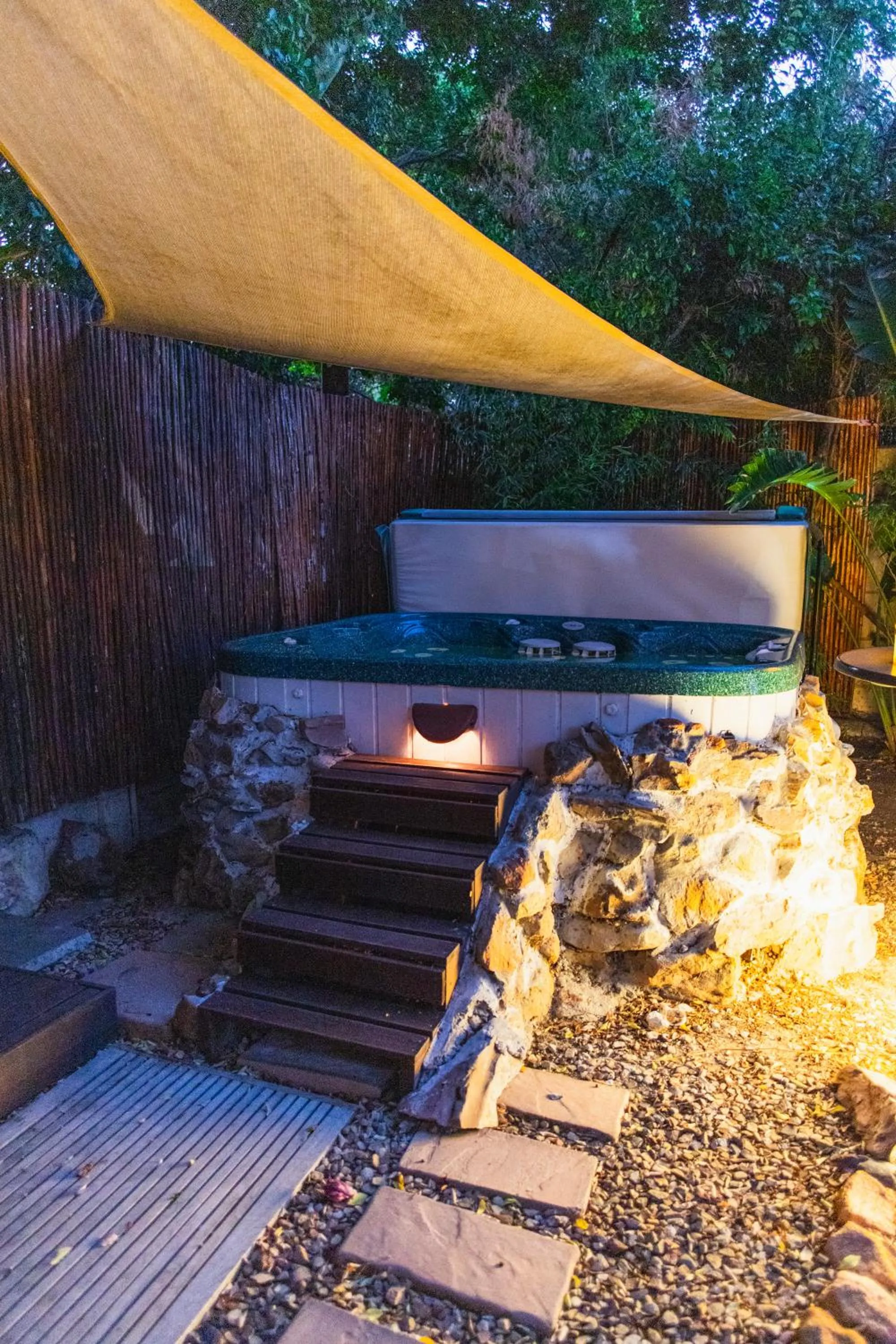 Hot Tub in Khashamongo B & B