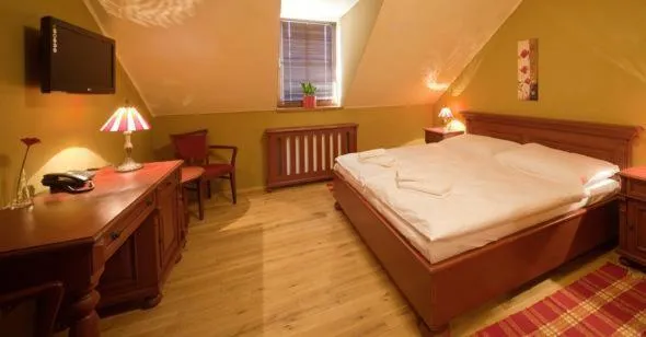 Bedroom, Bed in Hotel Horní Dvůr