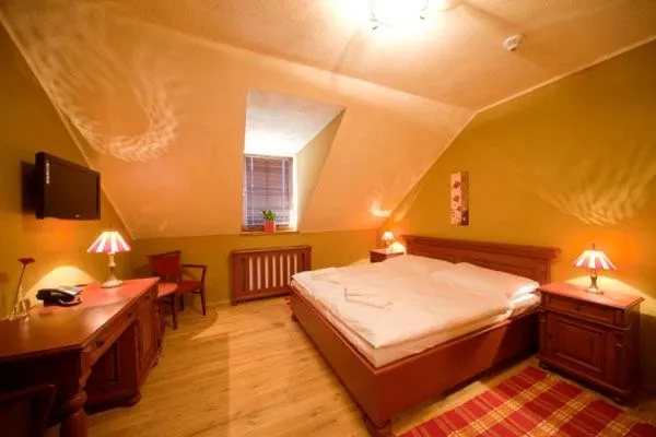 Bedroom, Bed in Hotel Horní Dvůr