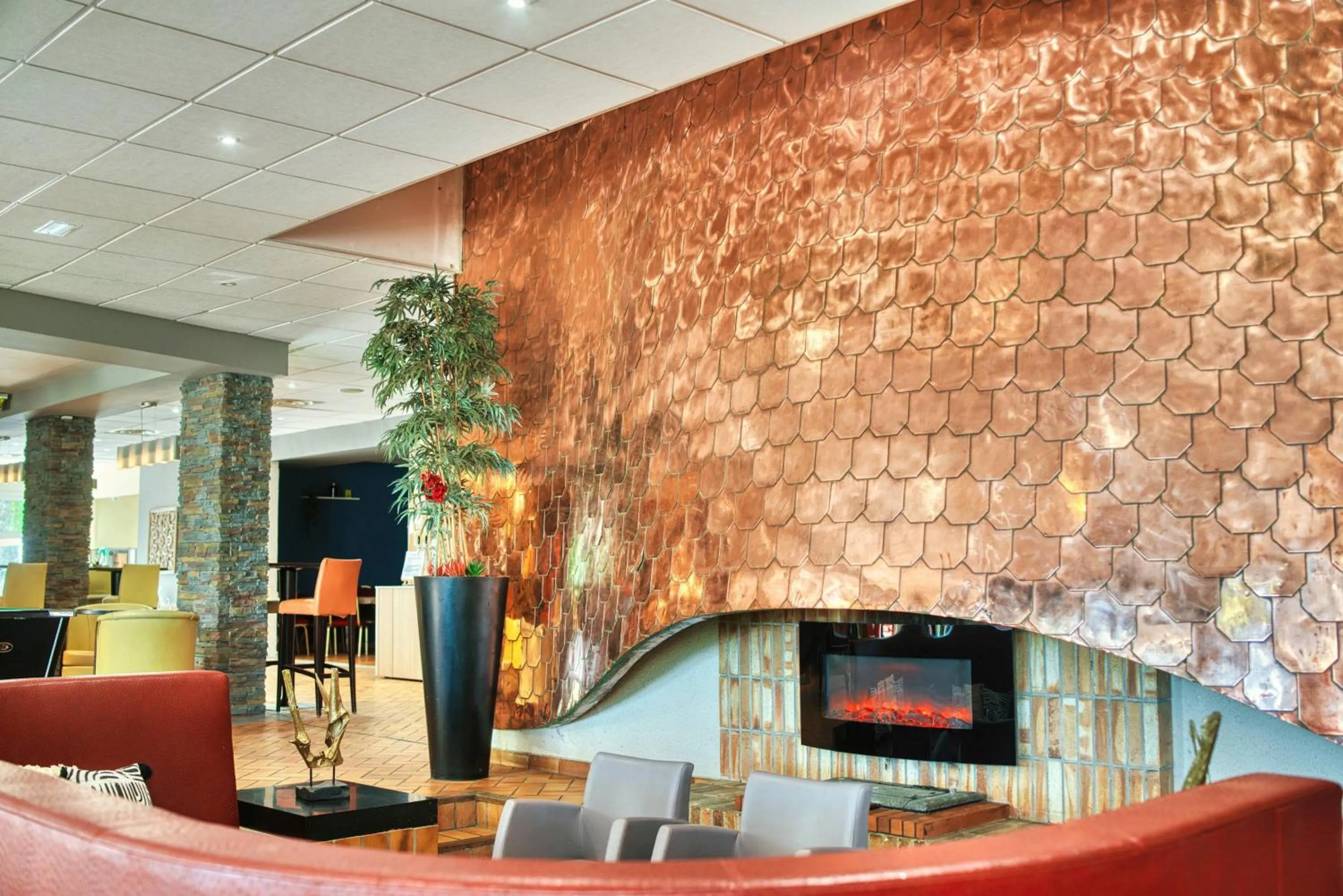 Lounge or bar in Kyriad Prestige Mulhouse - Basel