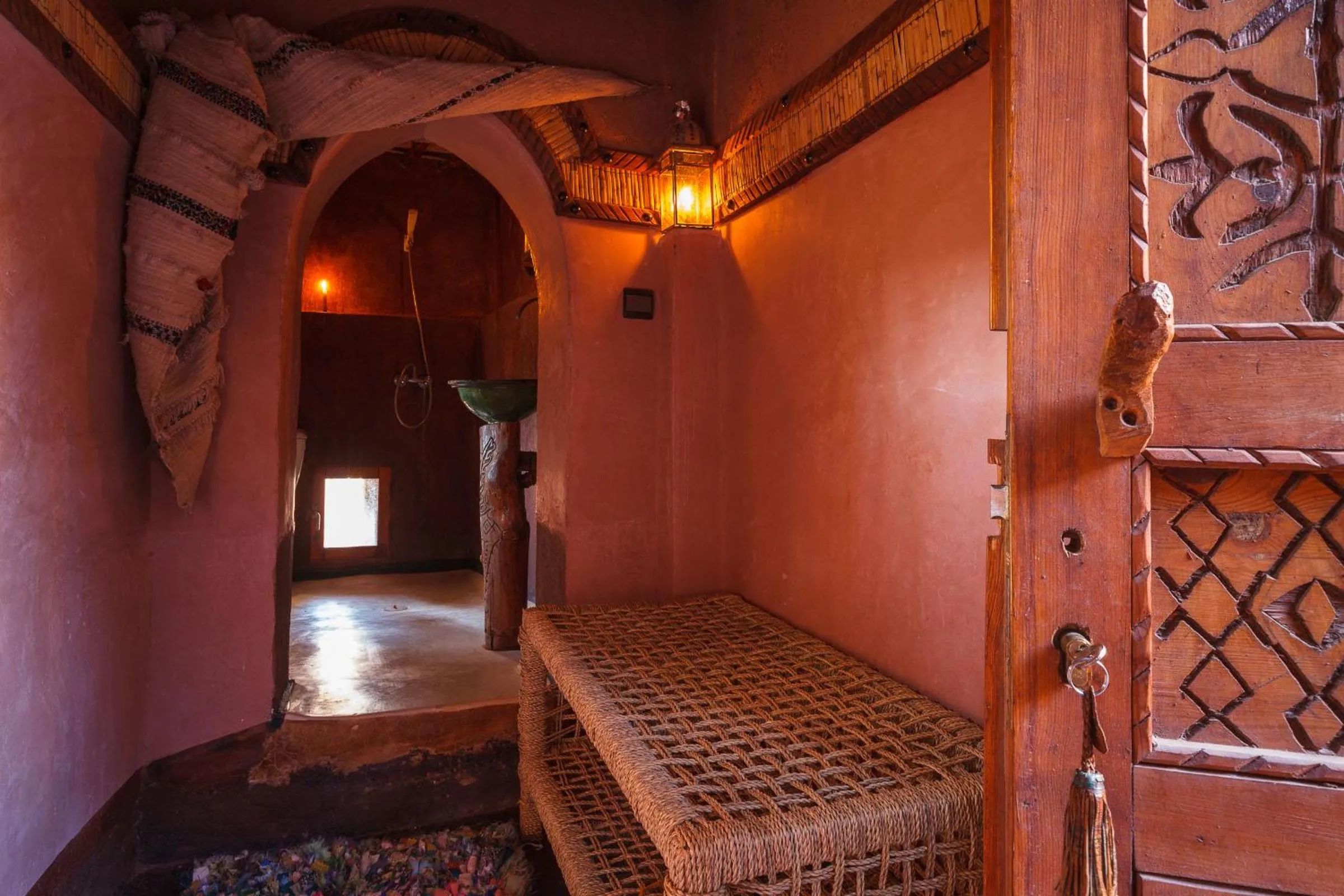 Bathroom, Bed in Kasbah Tebi