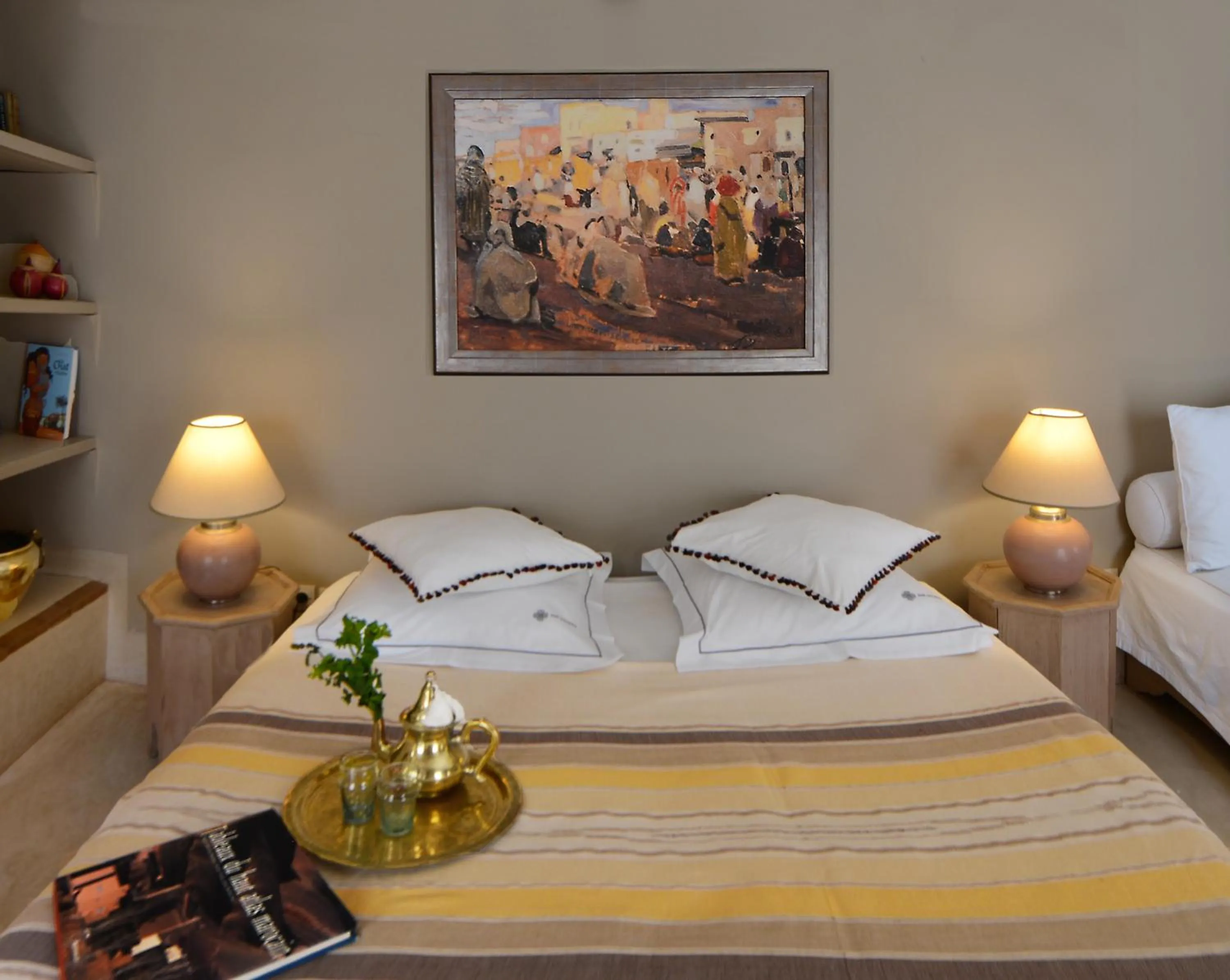 Bedroom, Bed in Dar Housnia