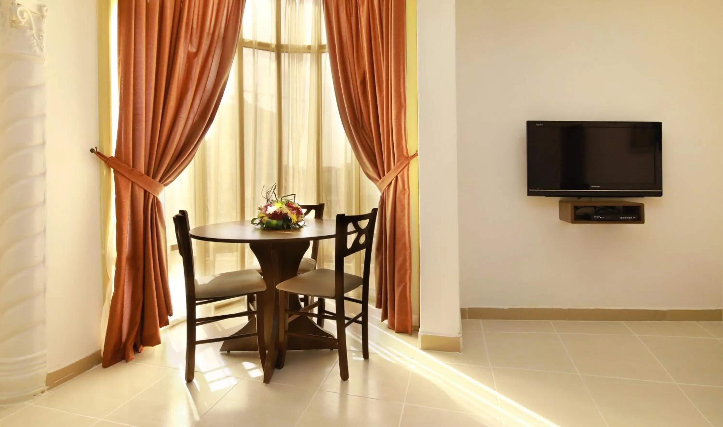 Dining area in La Villa Hotel