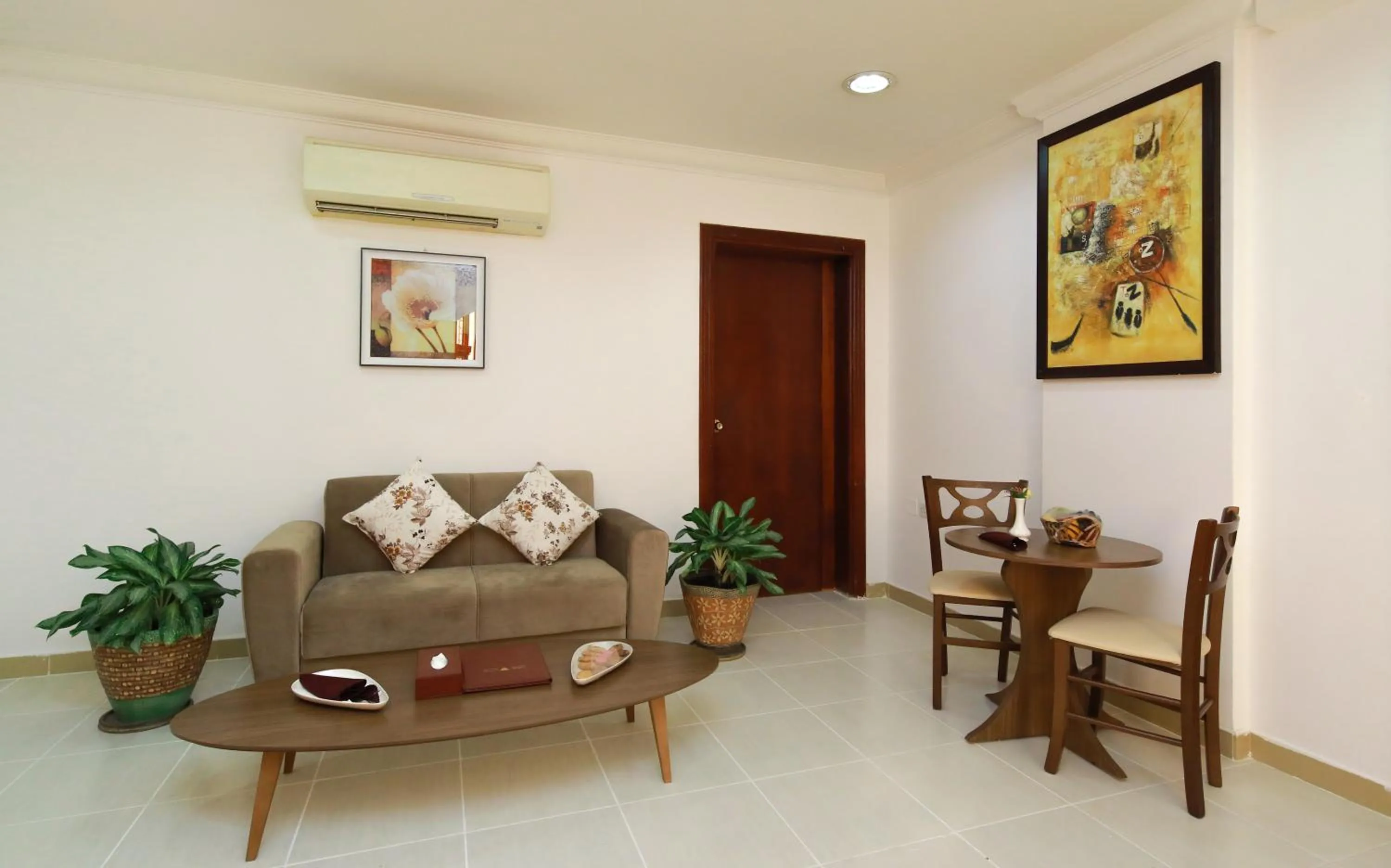 Seating area in La Villa Hotel