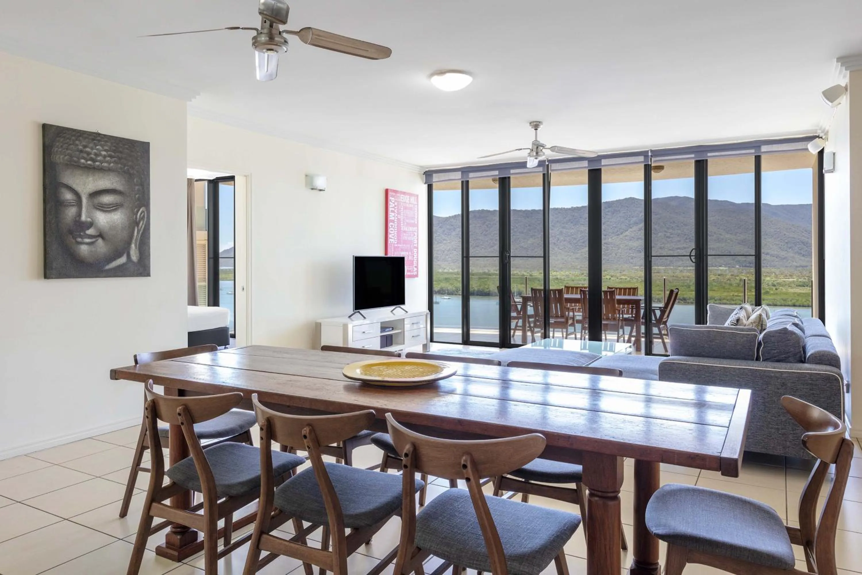 Living room in Piermonde Apartments Cairns
