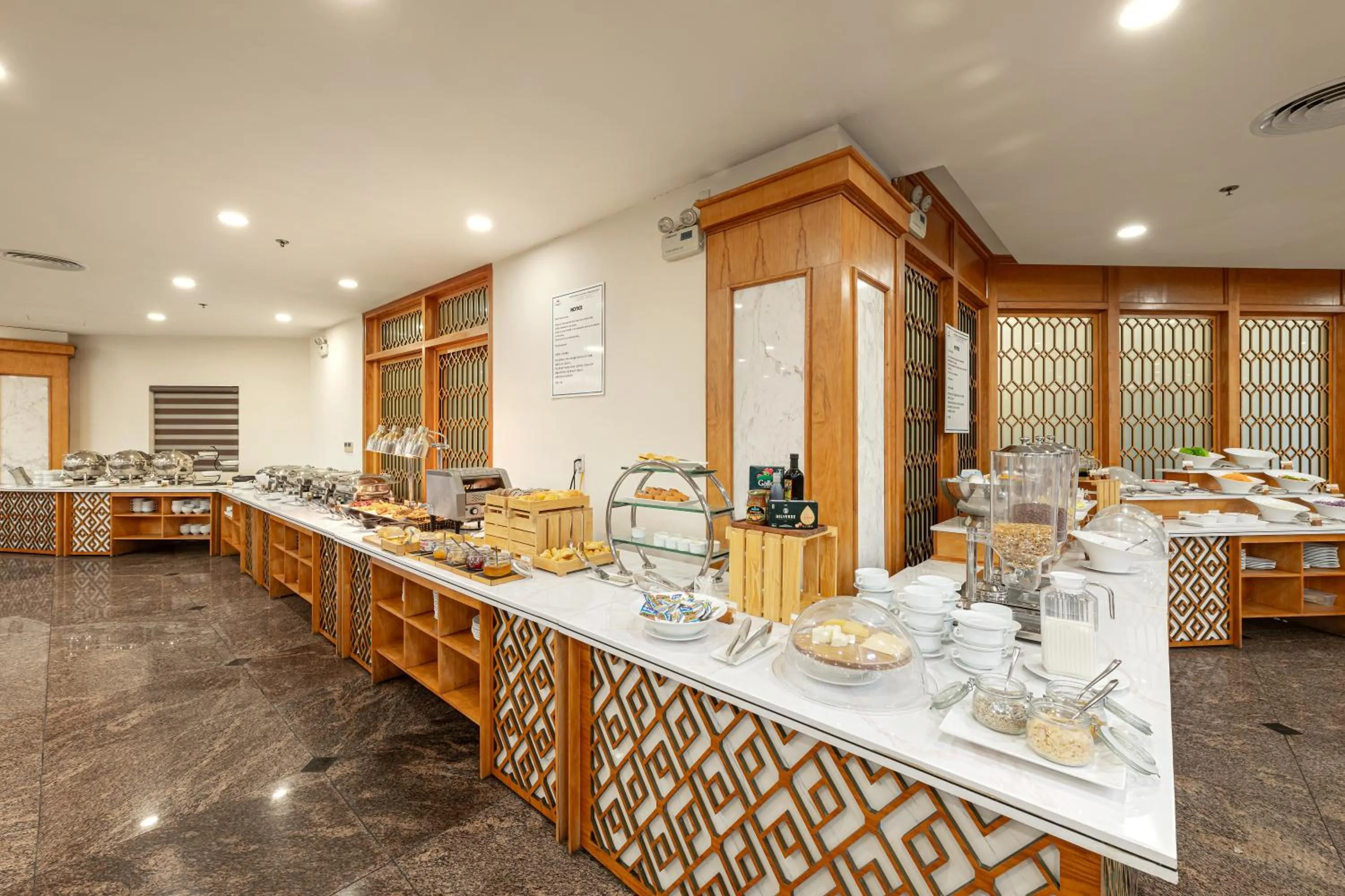 Buffet breakfast in Sunflower Hotel & International Village