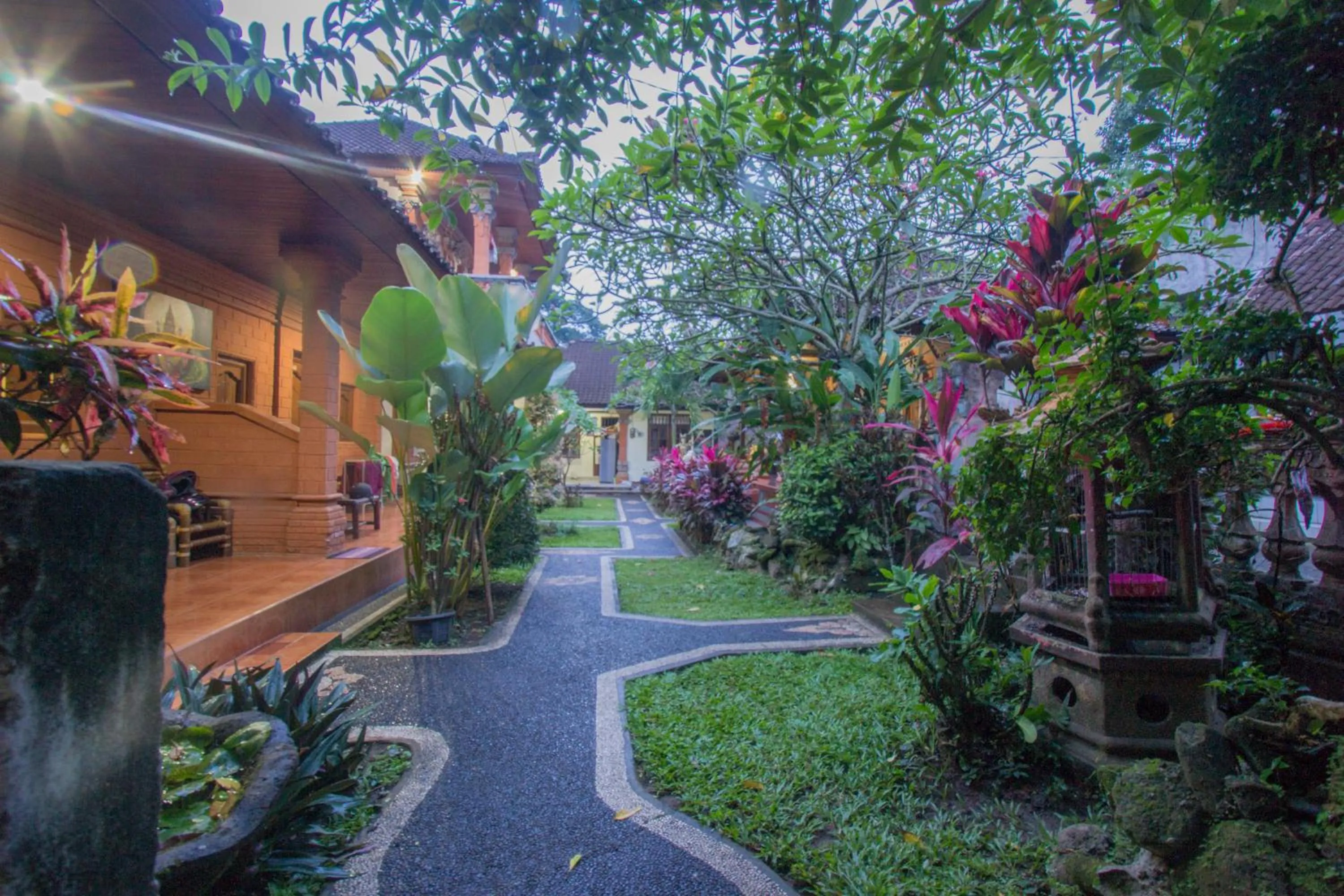 Garden view in Yuliati House Ubud