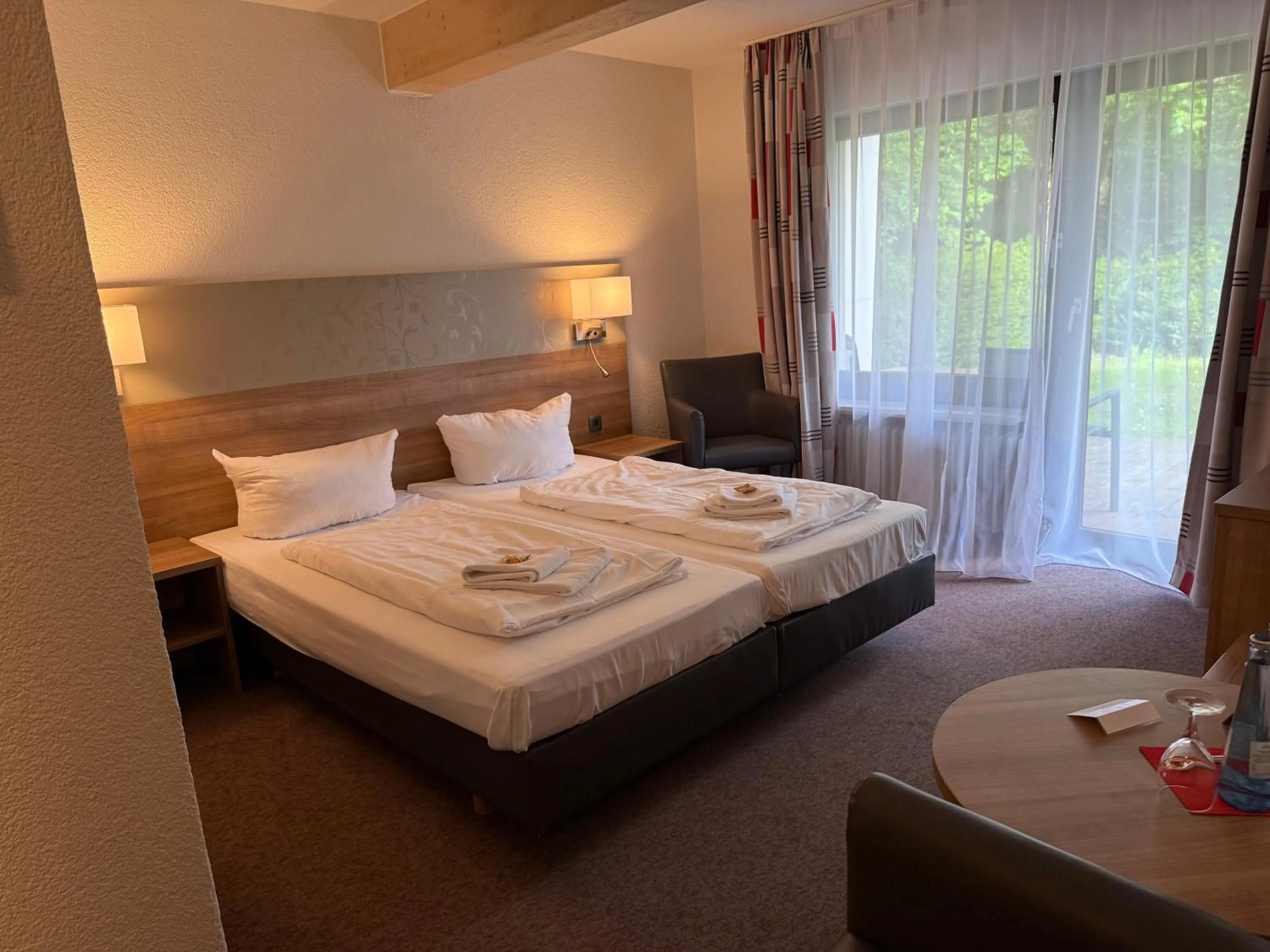 Bed in Hotel Schweizerblick