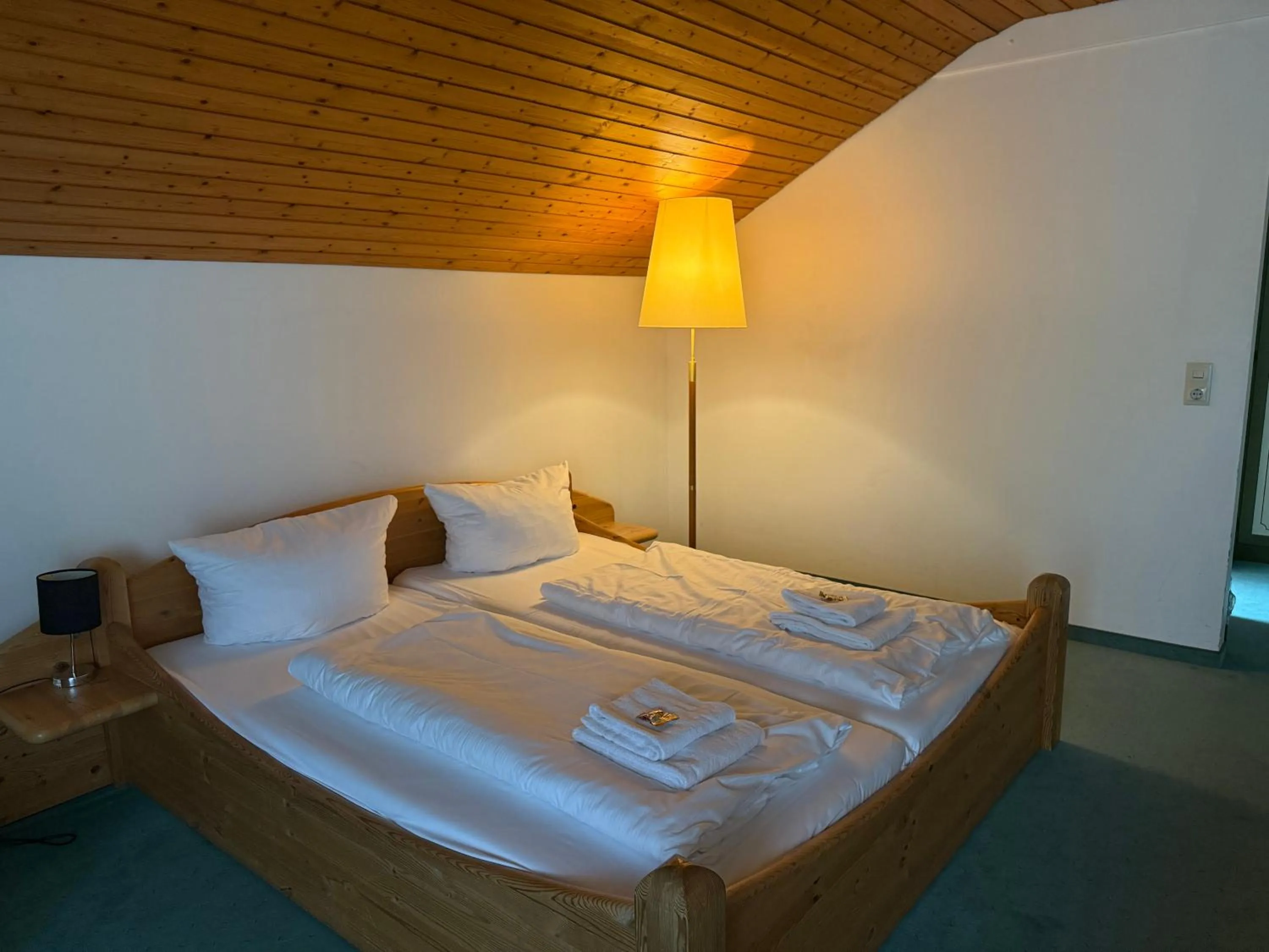 Bed in Hotel Schweizerblick