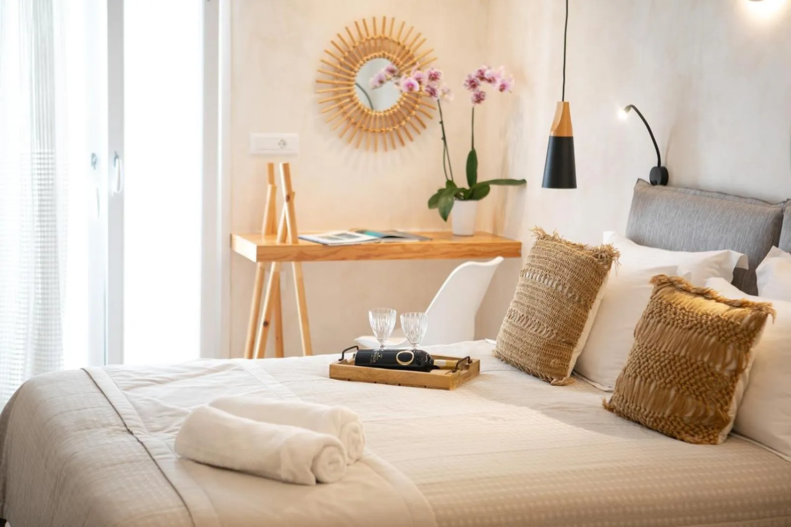 Bed in TERRA FOS NAXOS STUDIOS