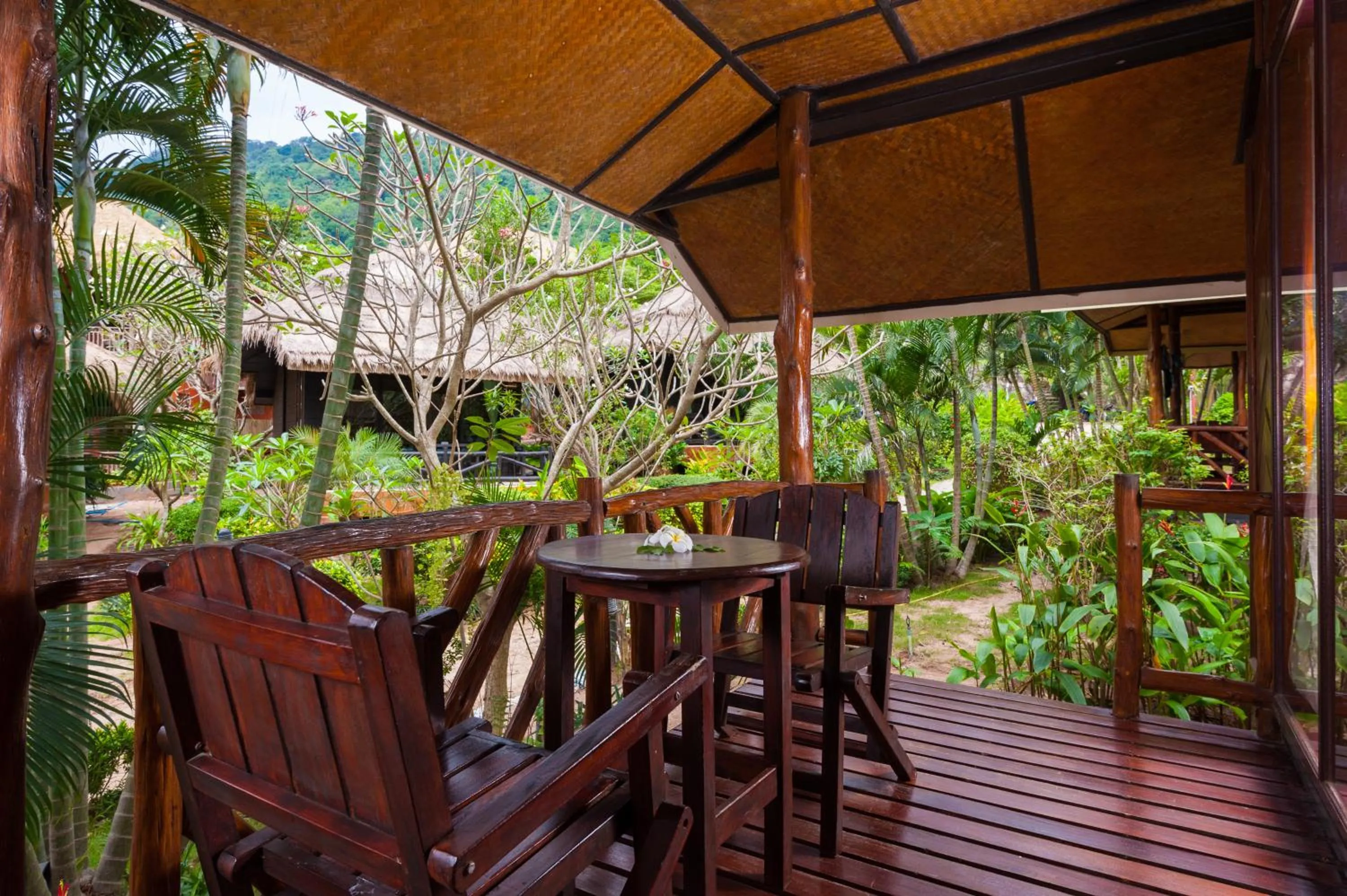 Balcony/Terrace in Palm Leaf Resort Koh Tao