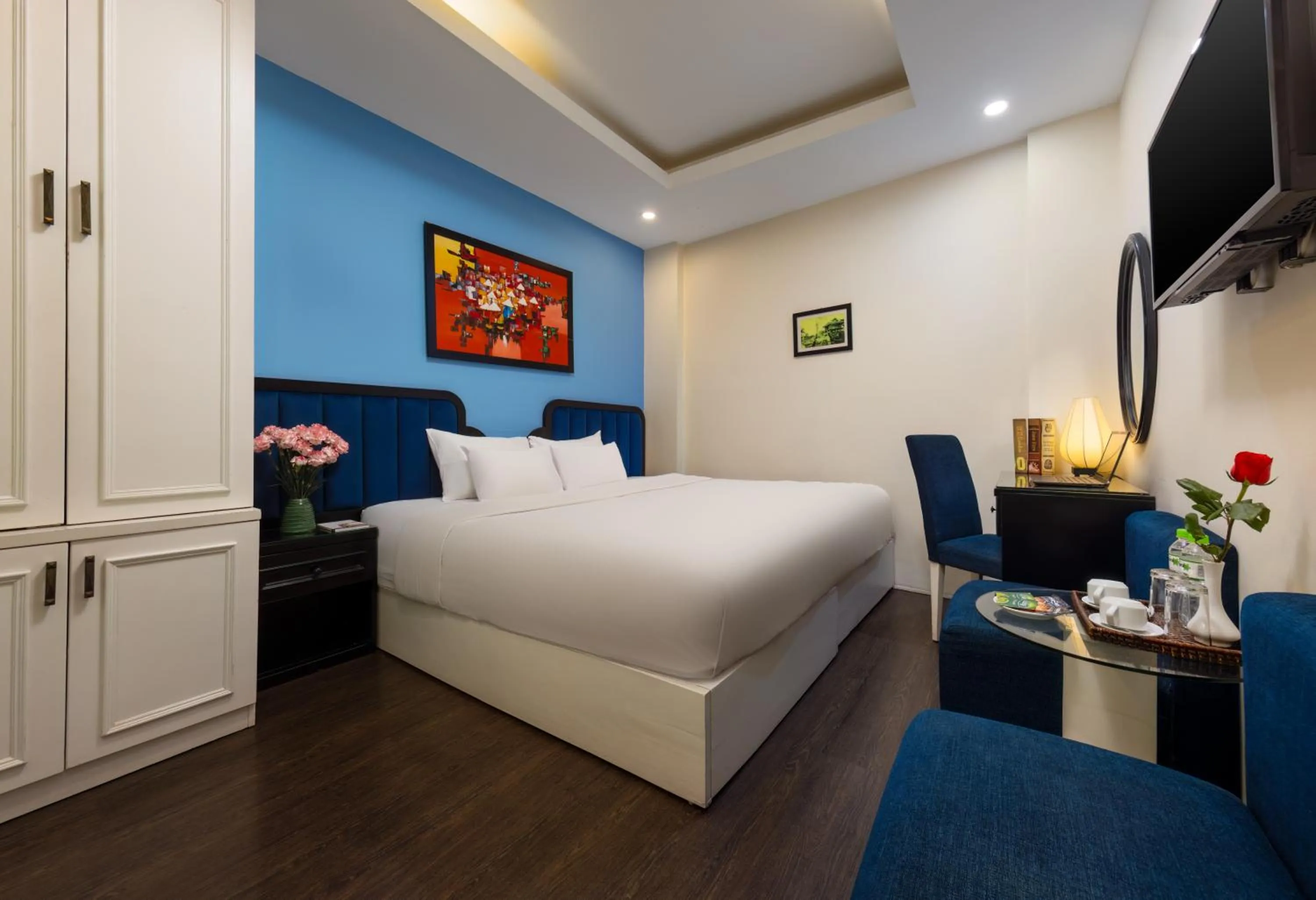 Communal lounge/ TV room, Bed in Mai Charming Hotel and Spa